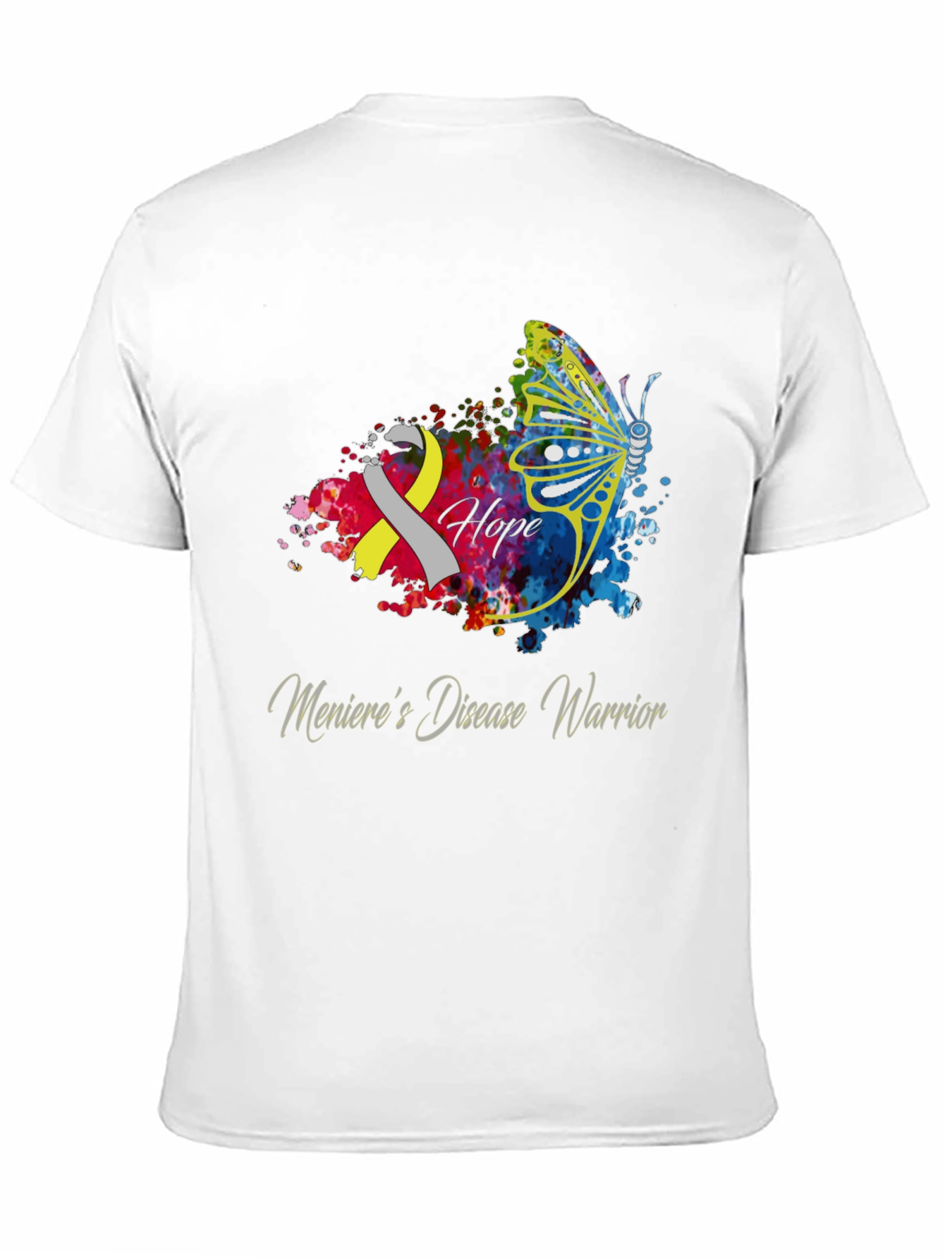 Menieres Disease Warrior Butterfly T-Shirt