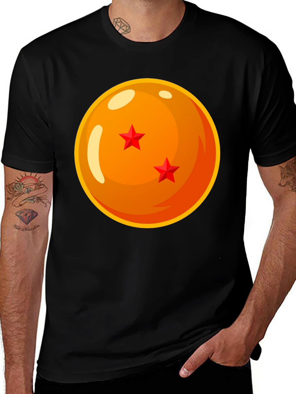 Dragon Ball Z Three-Star Ball Graphic T-Shirt