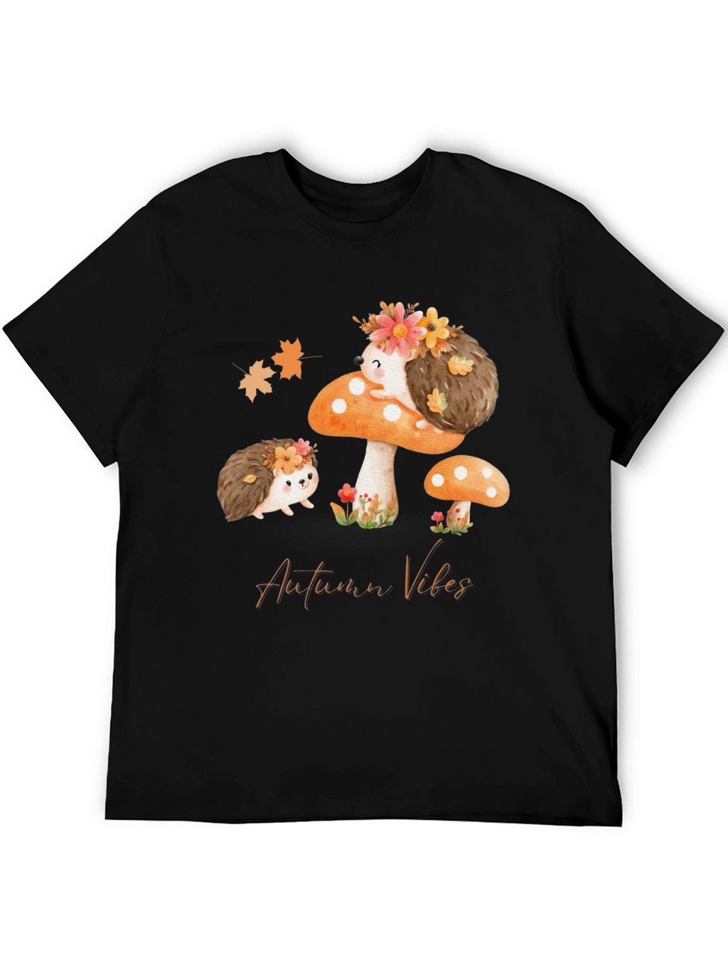 Autumn Vibes Hedgehog Graphic Tee