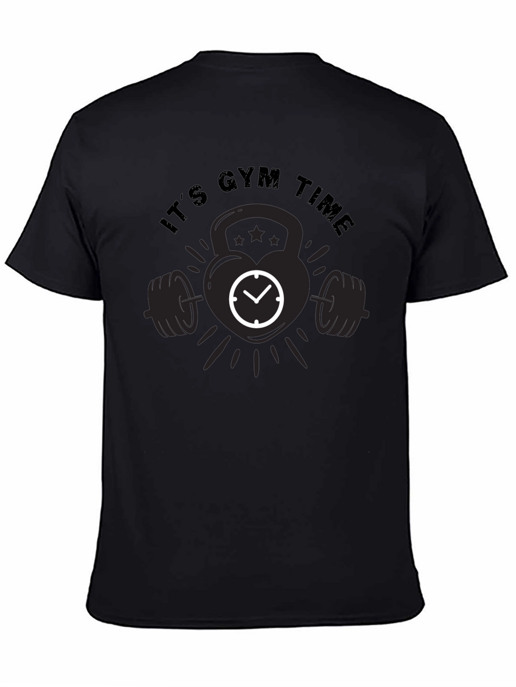 Its Gym Time Black T-Shirt