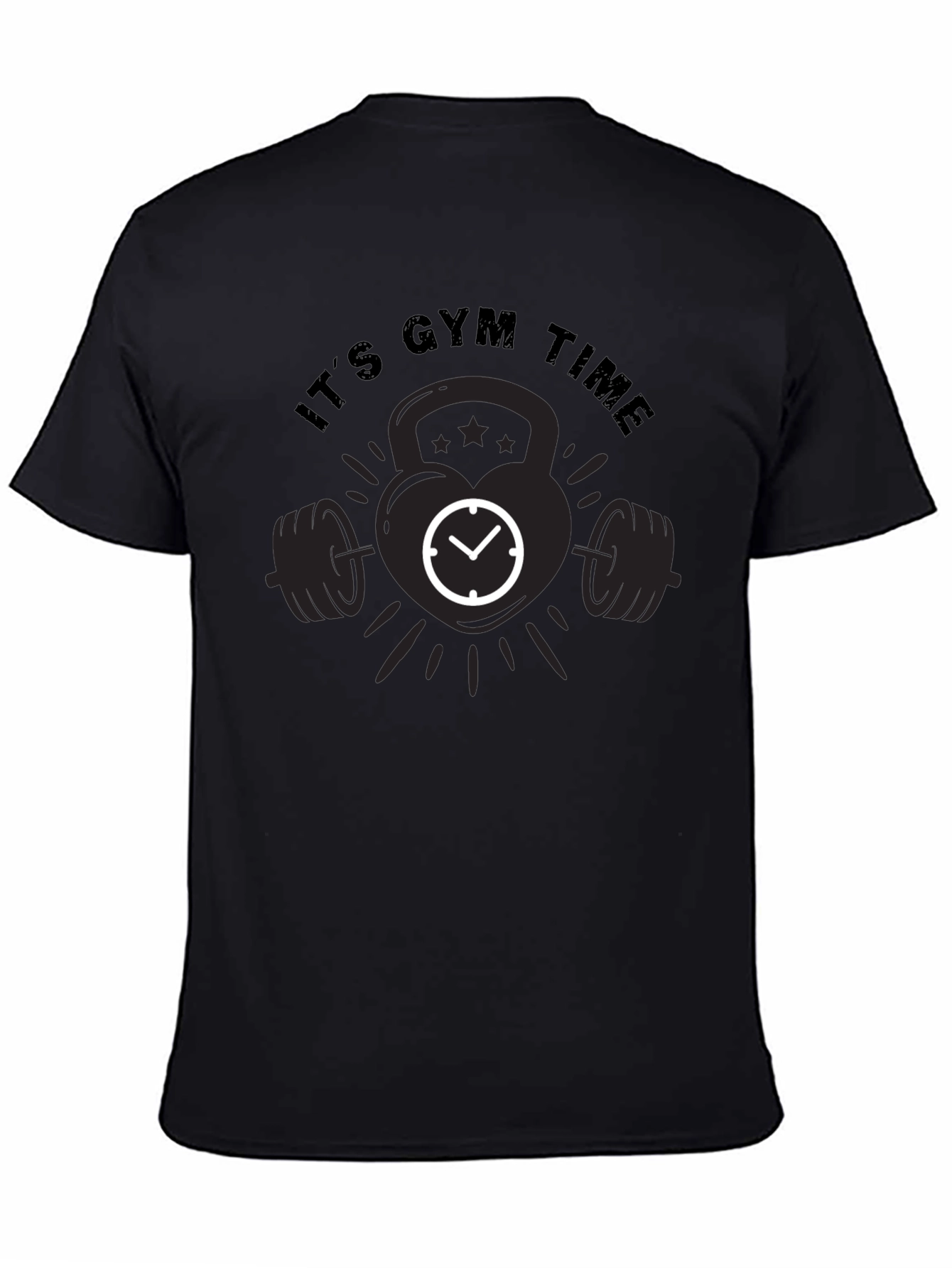 Its Gym Time Black T-Shirt