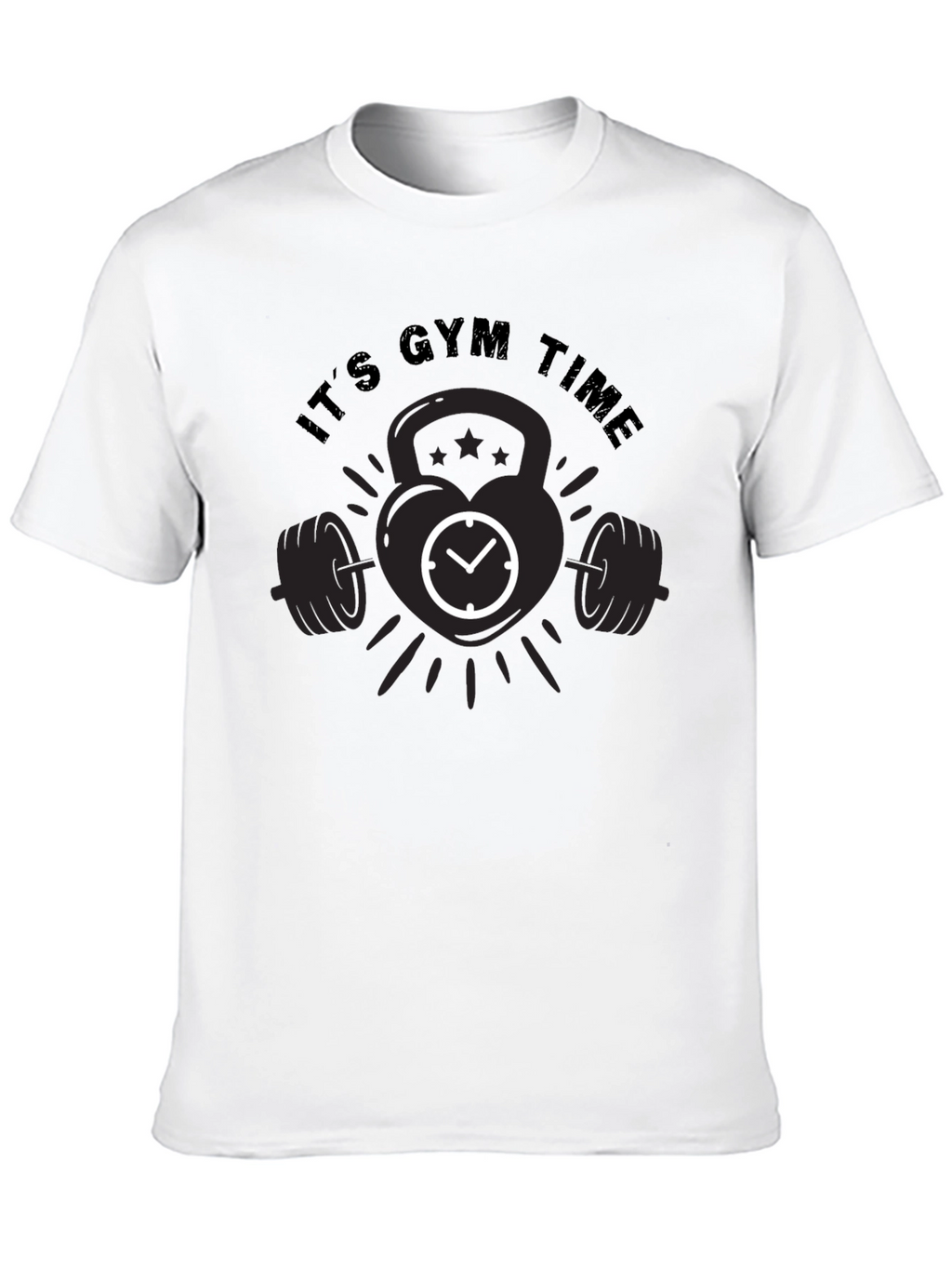Its Gym Time Black T-Shirt
