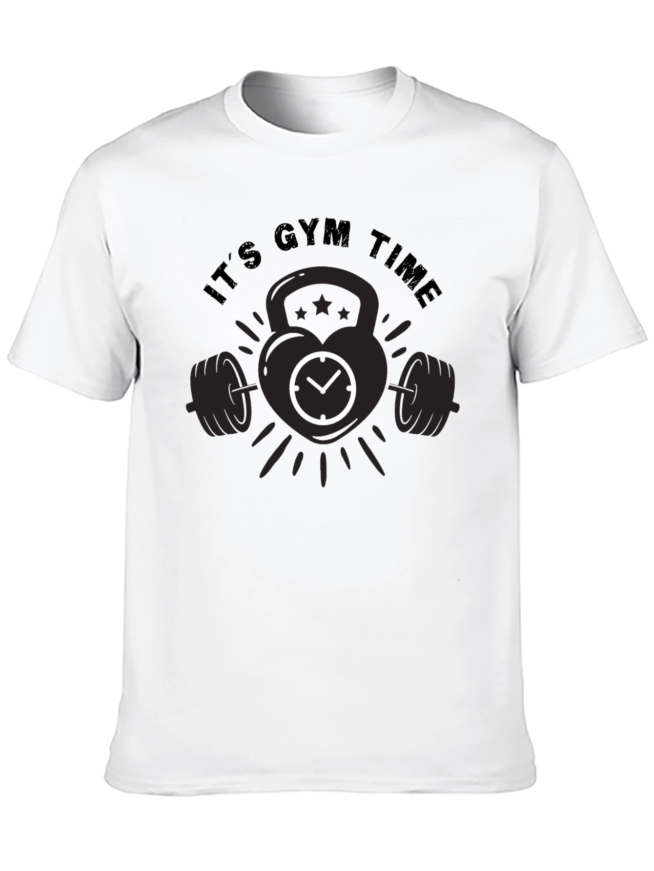 Its Gym Time Black T-Shirt