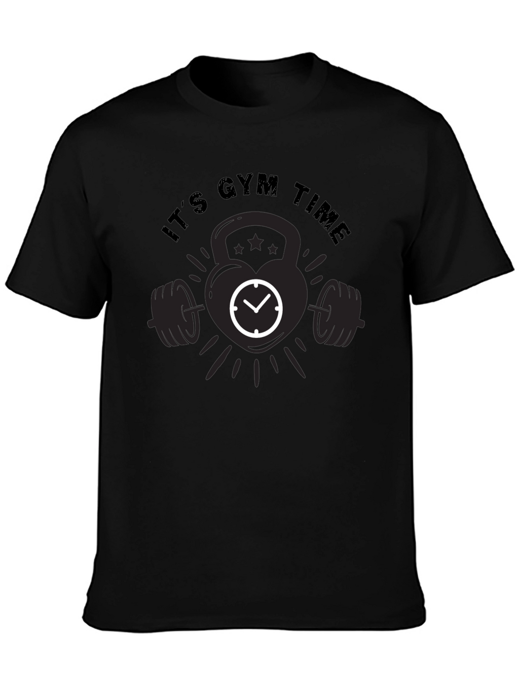 Its Gym Time Black T-Shirt
