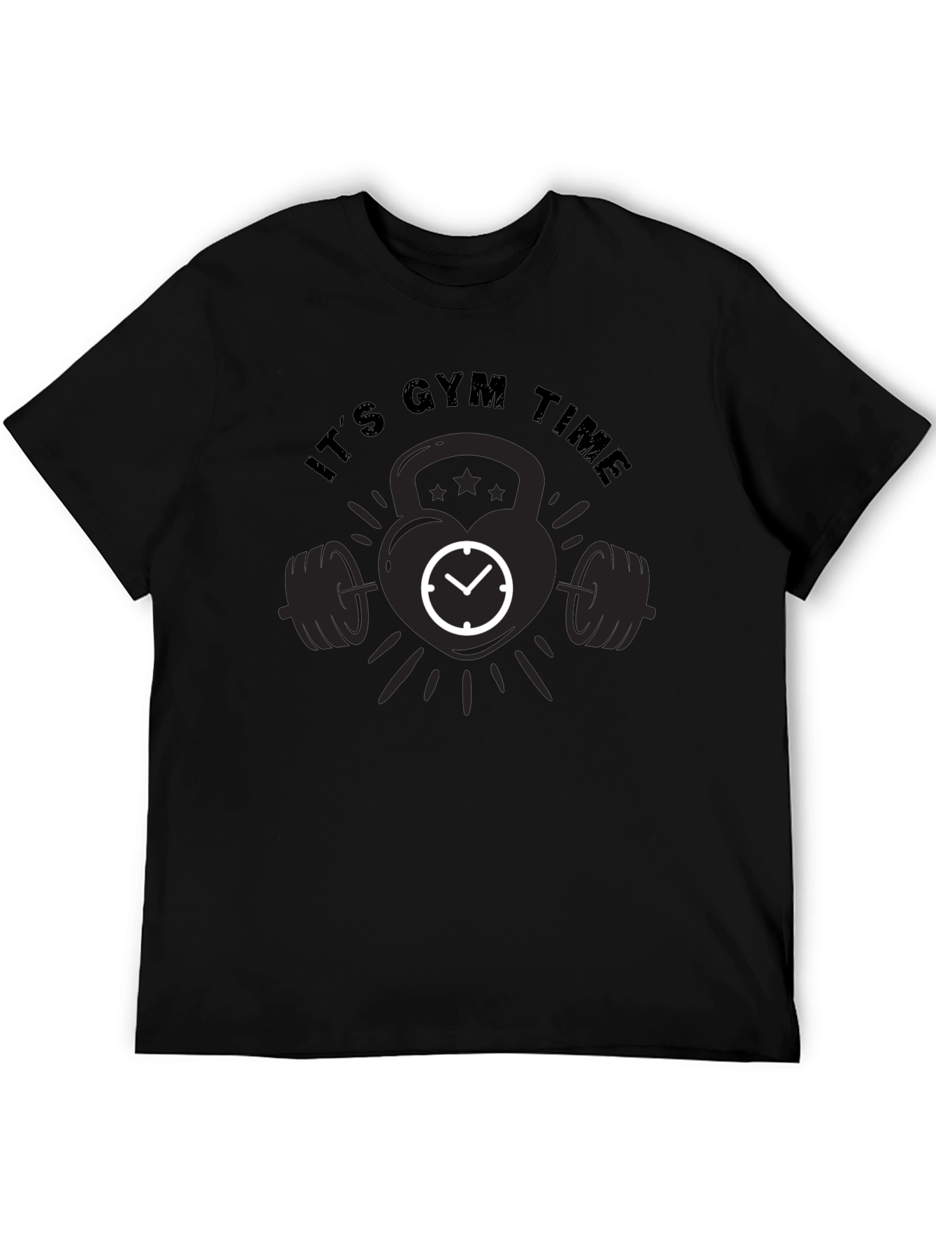 Its Gym Time Black T-Shirt