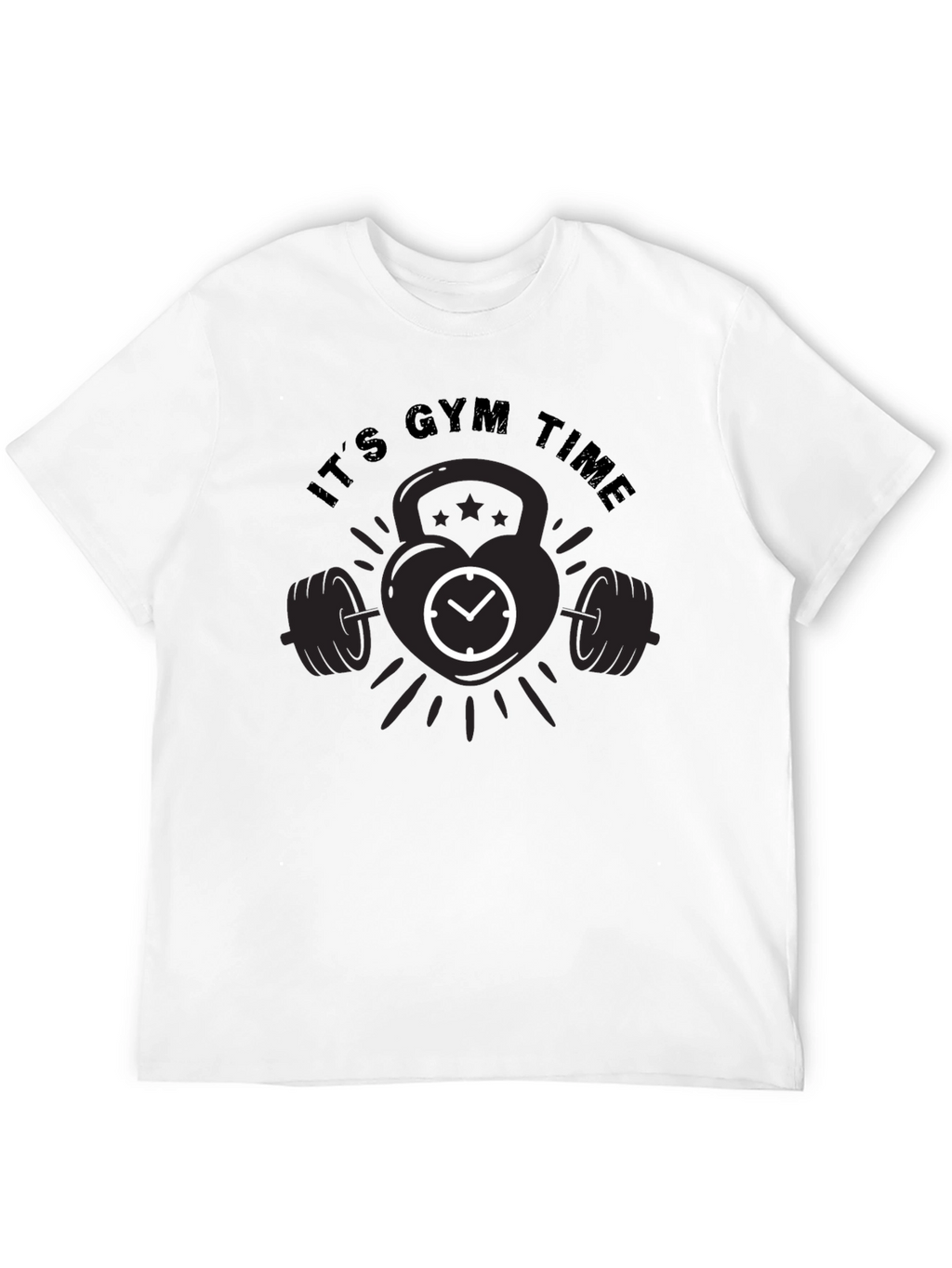 Its Gym Time Black T-Shirt