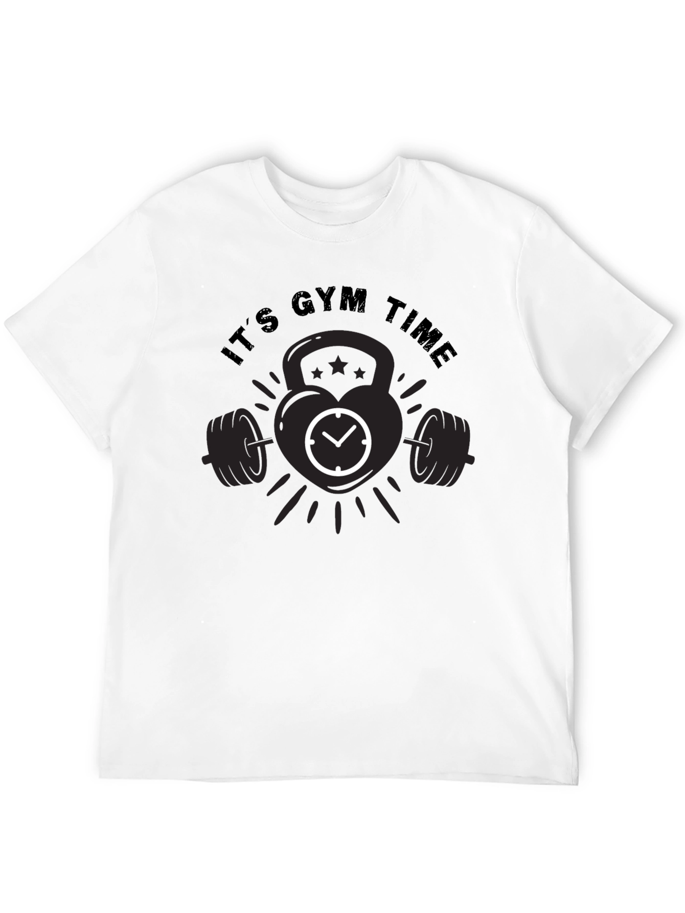 Its Gym Time Black T-Shirt