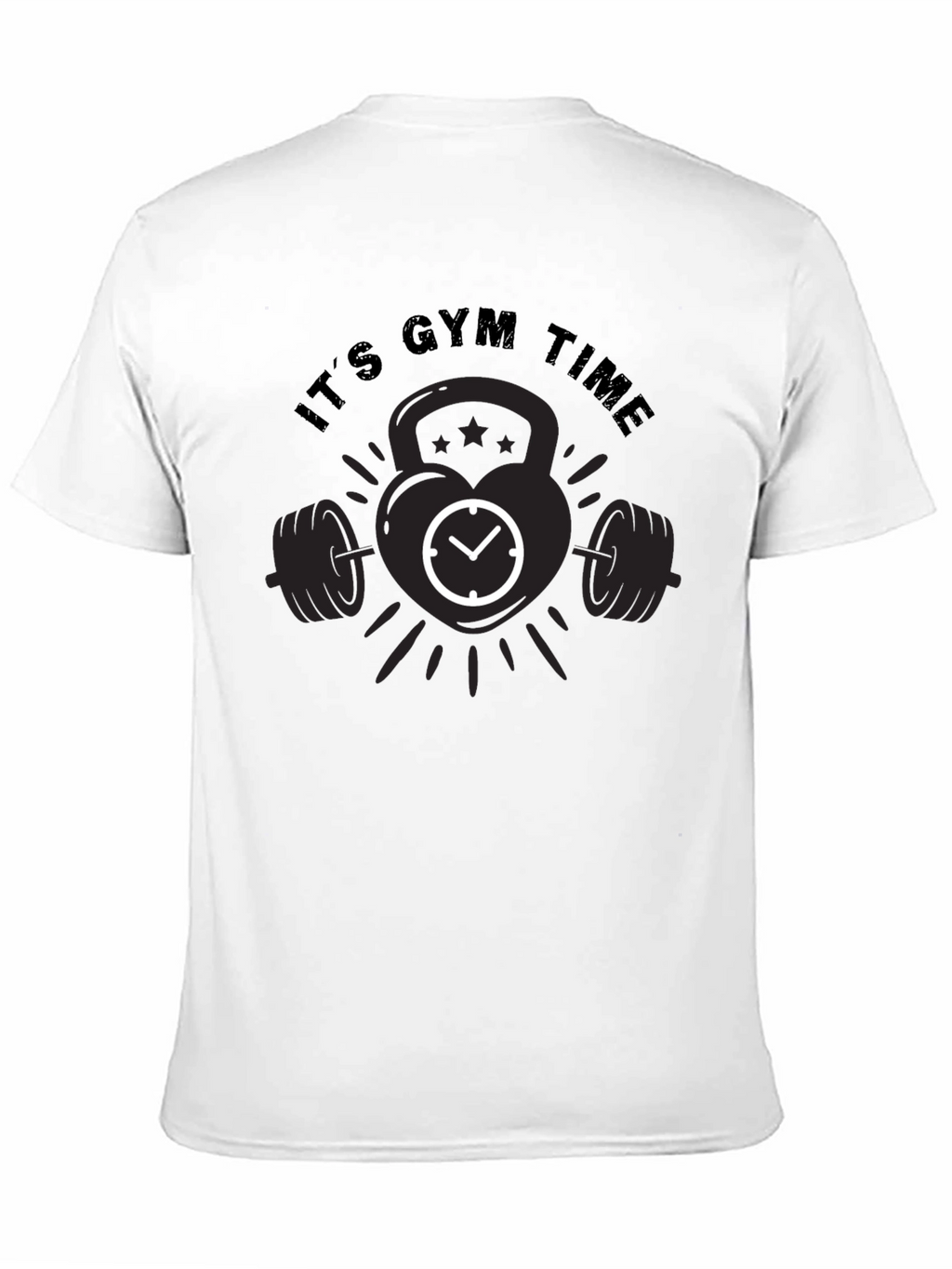 Its Gym Time Black T-Shirt
