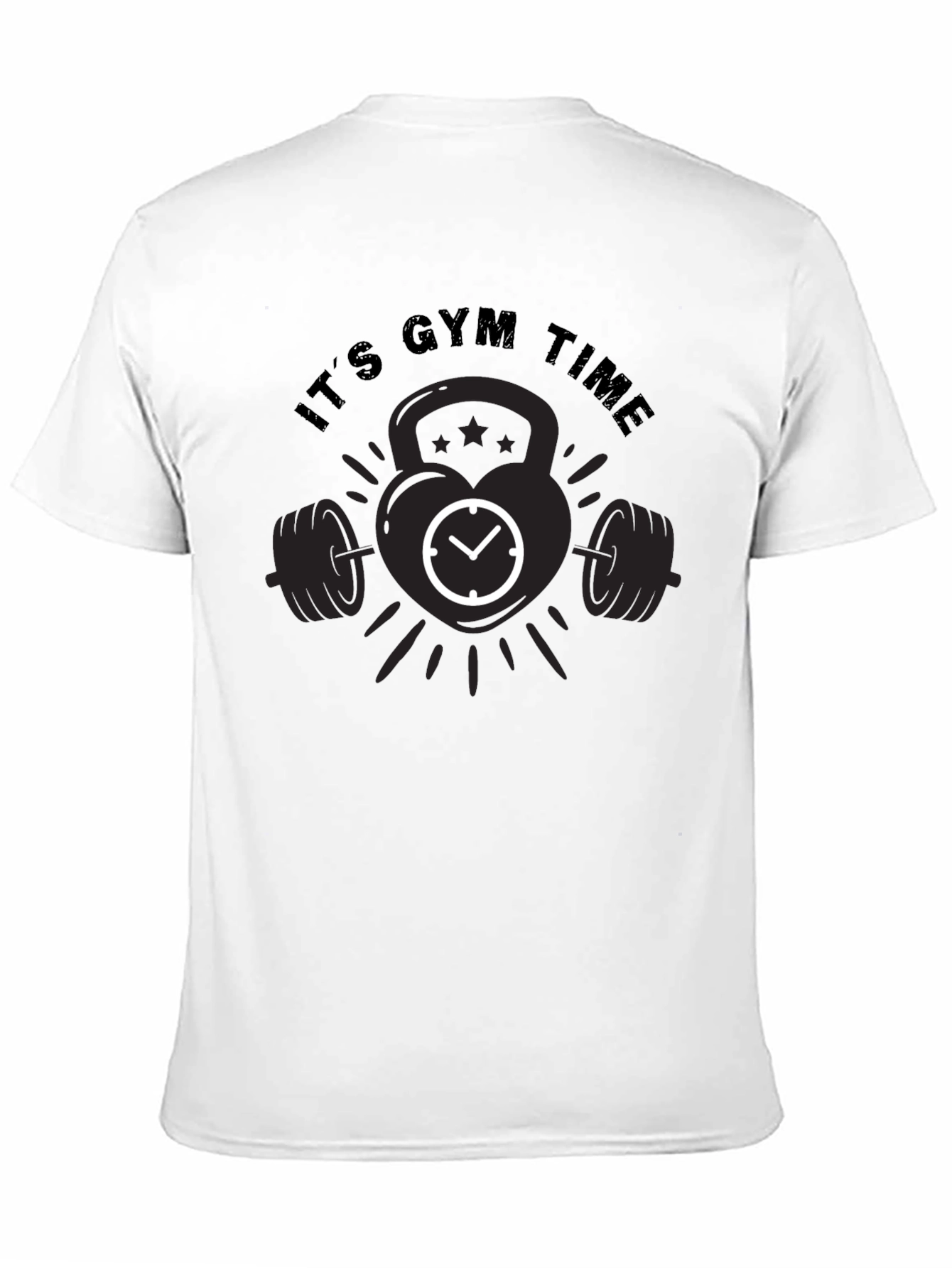 Its Gym Time Black T-Shirt