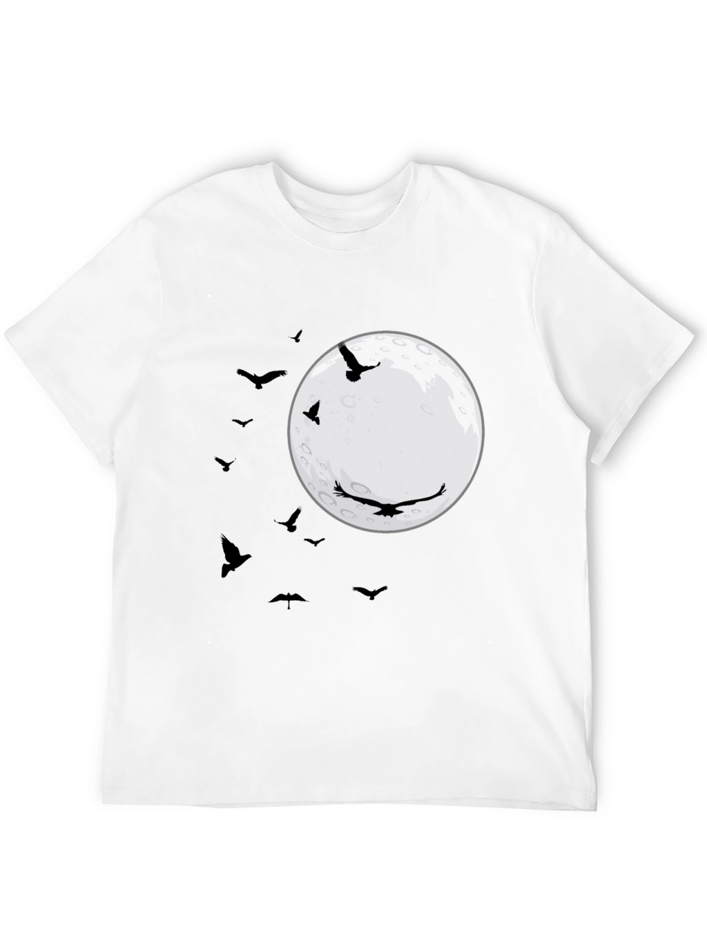 Raven Moon T-Shirt - Black