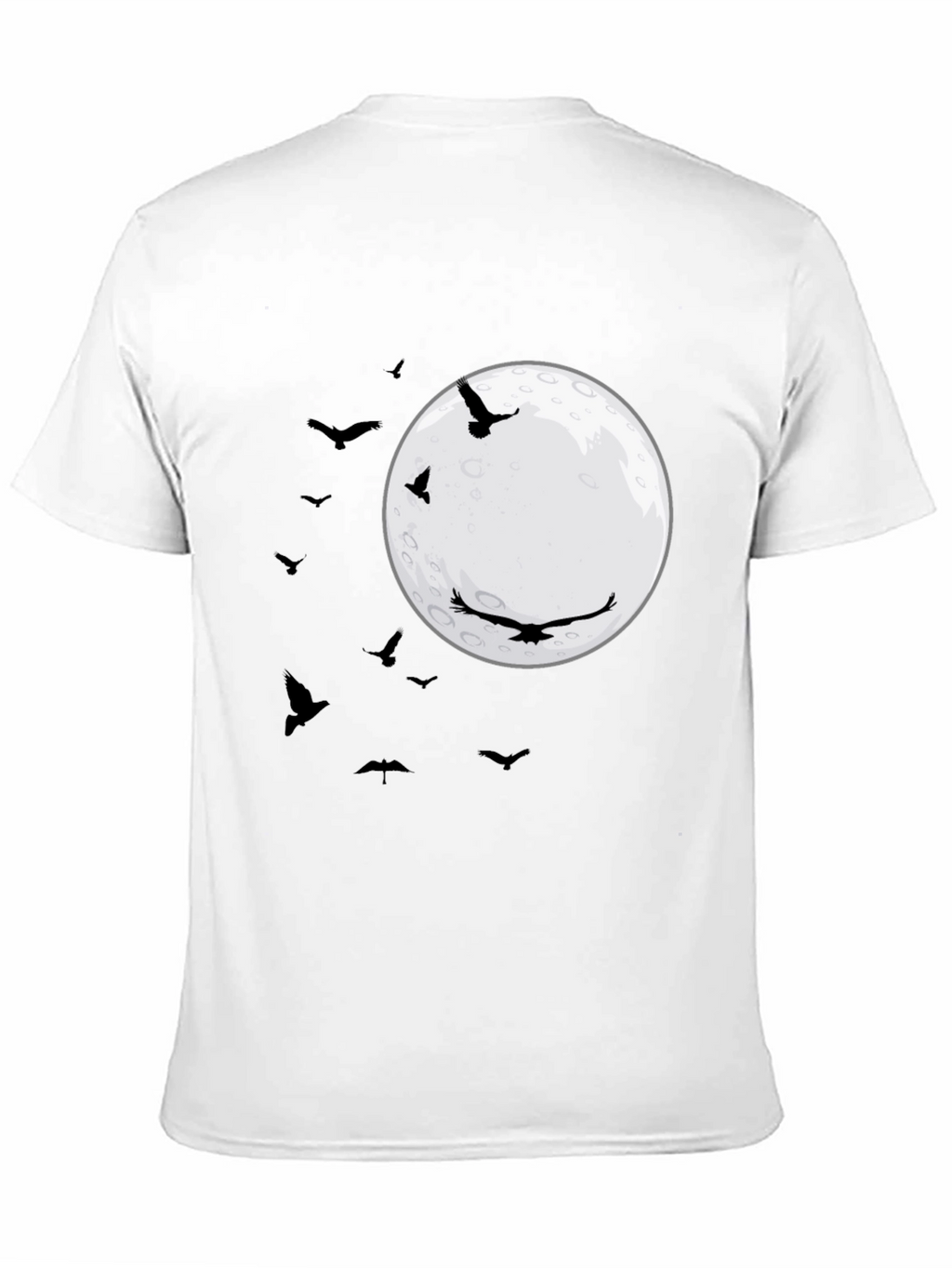 Raven Moon T-Shirt - Black