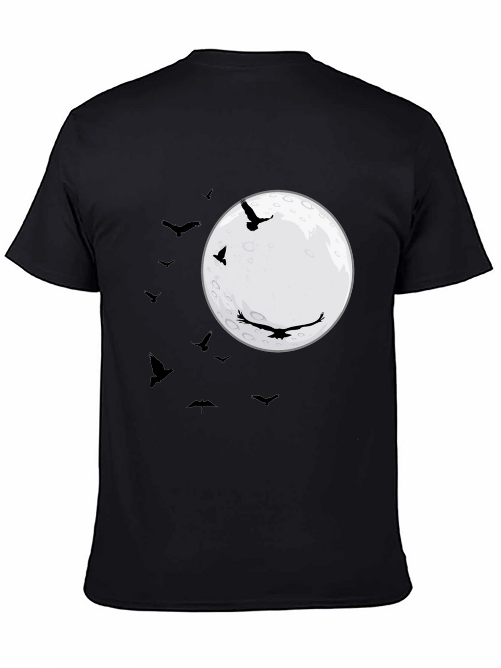 Raven Moon T-Shirt - Black