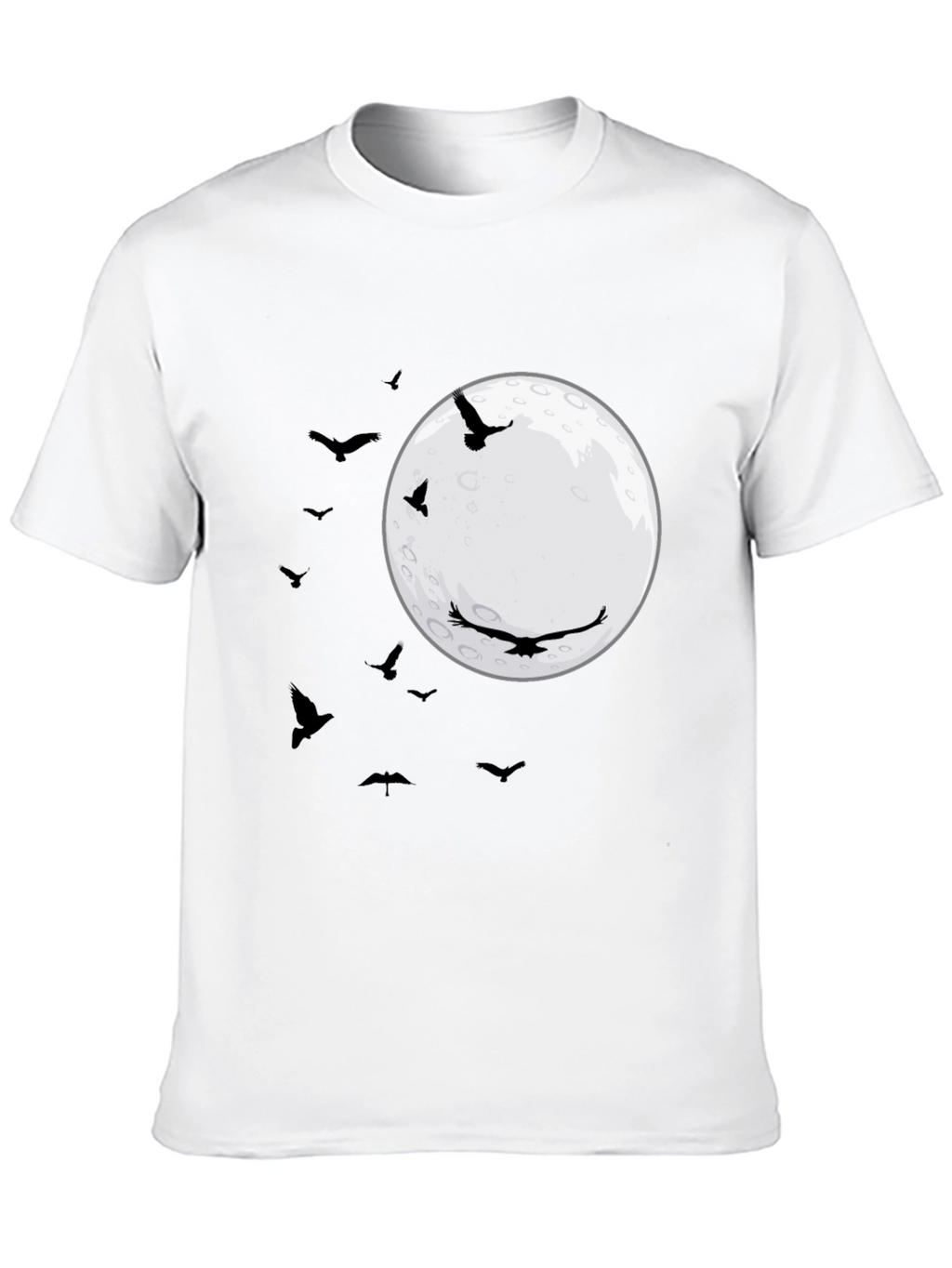 Raven Moon T-Shirt - Black