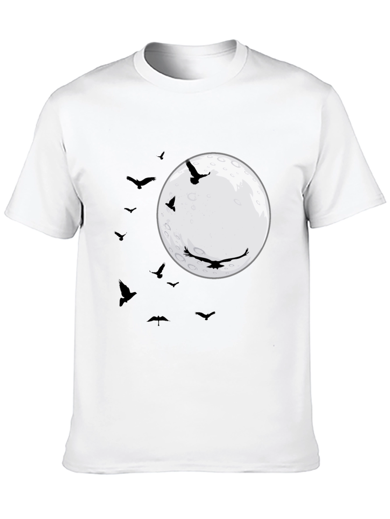 Raven Moon T-Shirt - Black