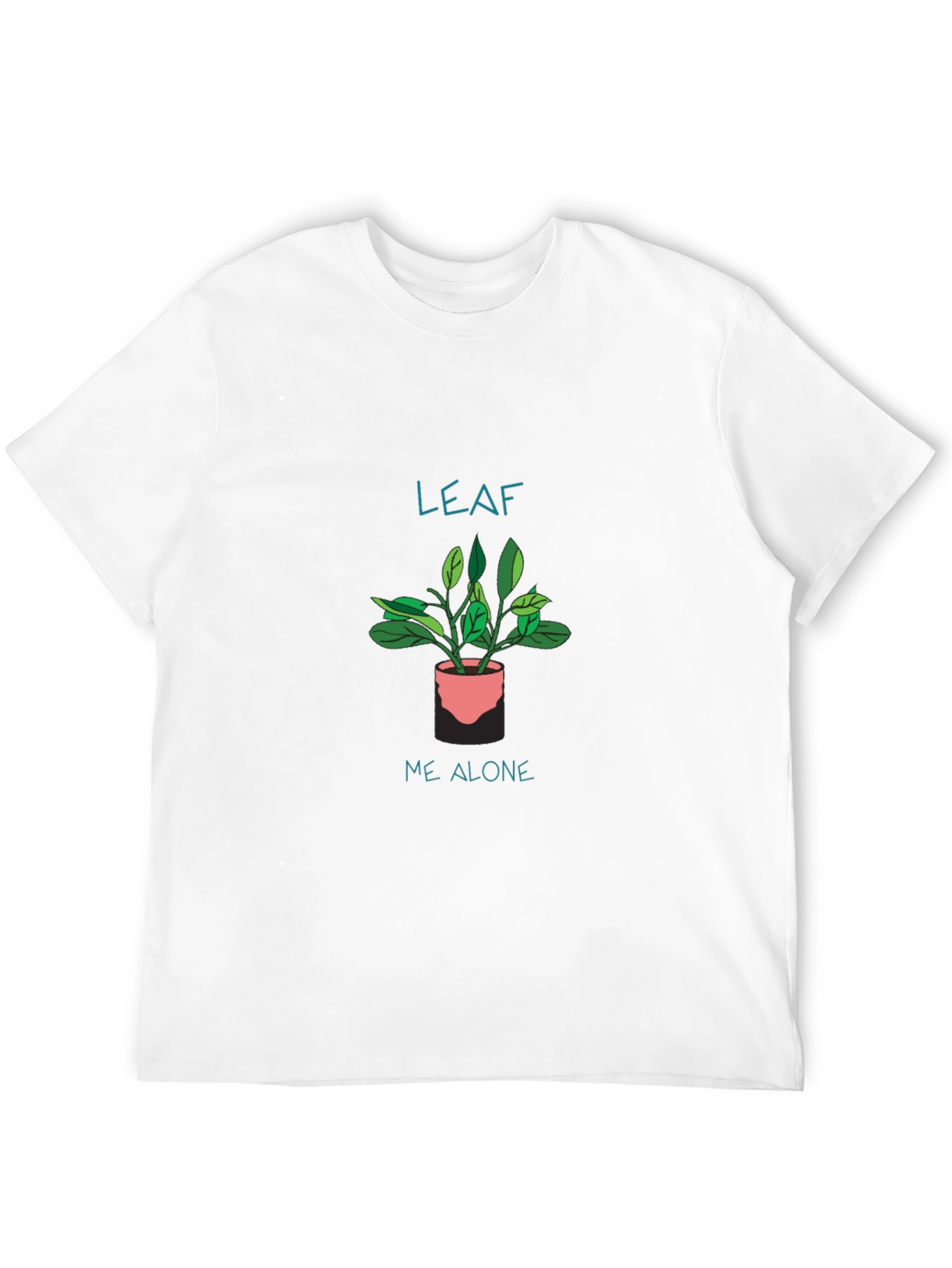 Leaf Me Alone Black T-Shirt