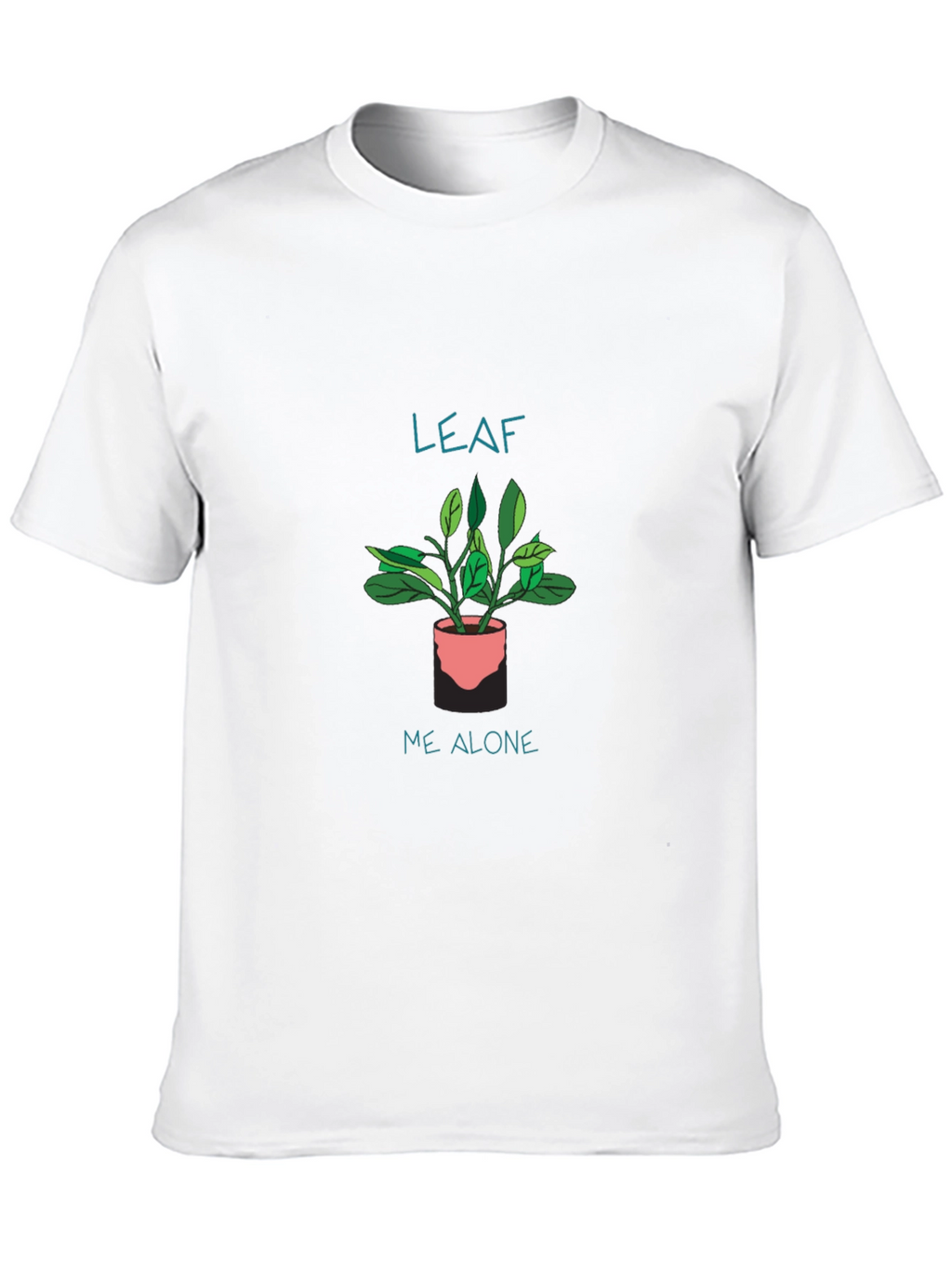 Leaf Me Alone Black T-Shirt