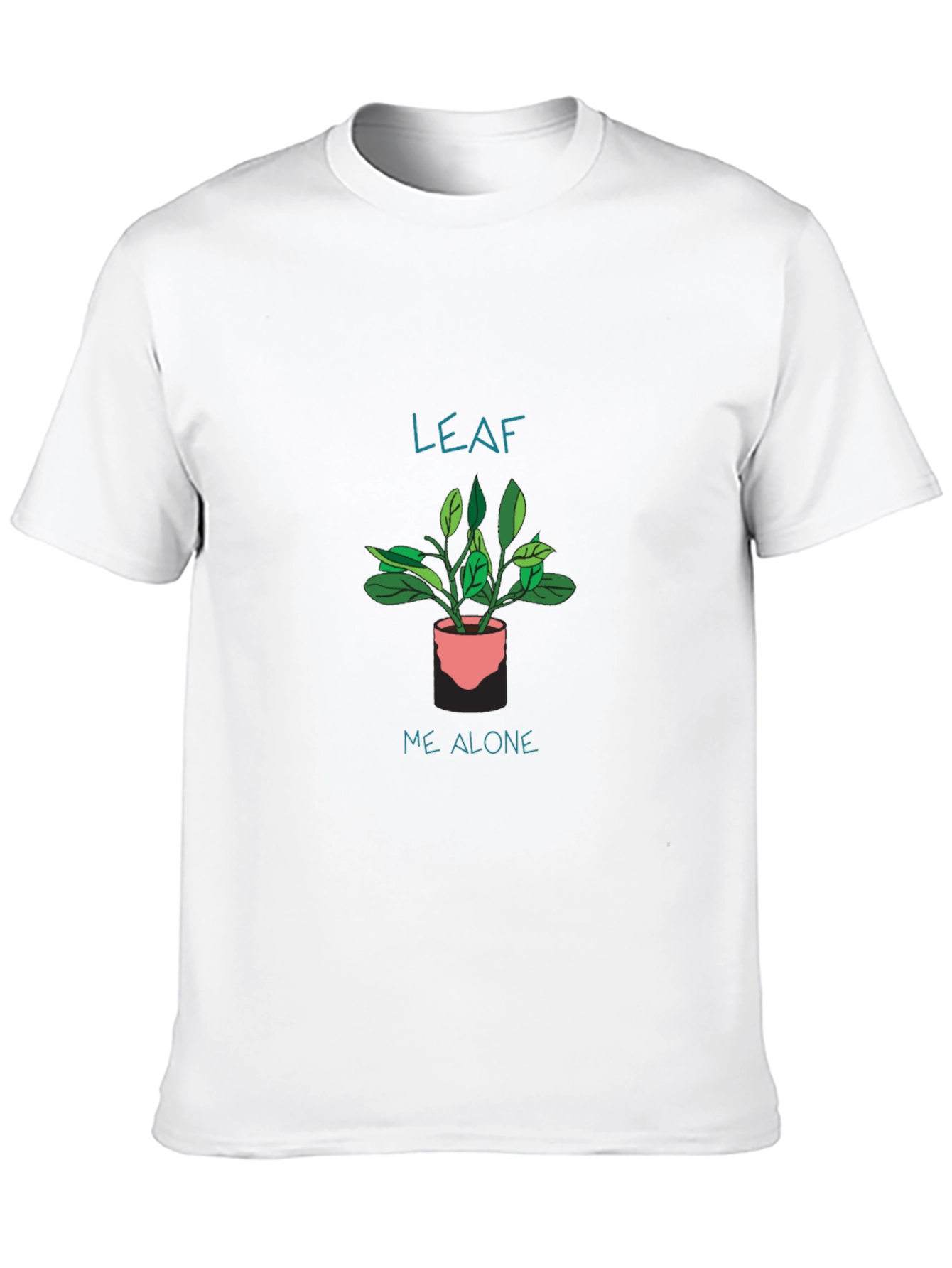 Leaf Me Alone Black T-Shirt
