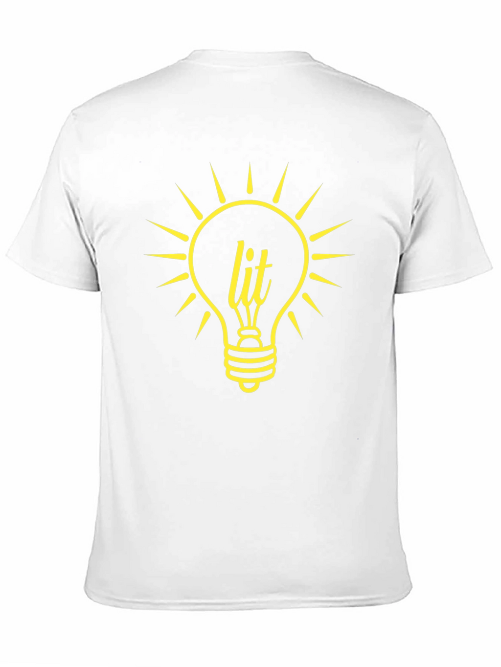 Lit Bulb Graphic T-Shirt - Trendy Black Tee