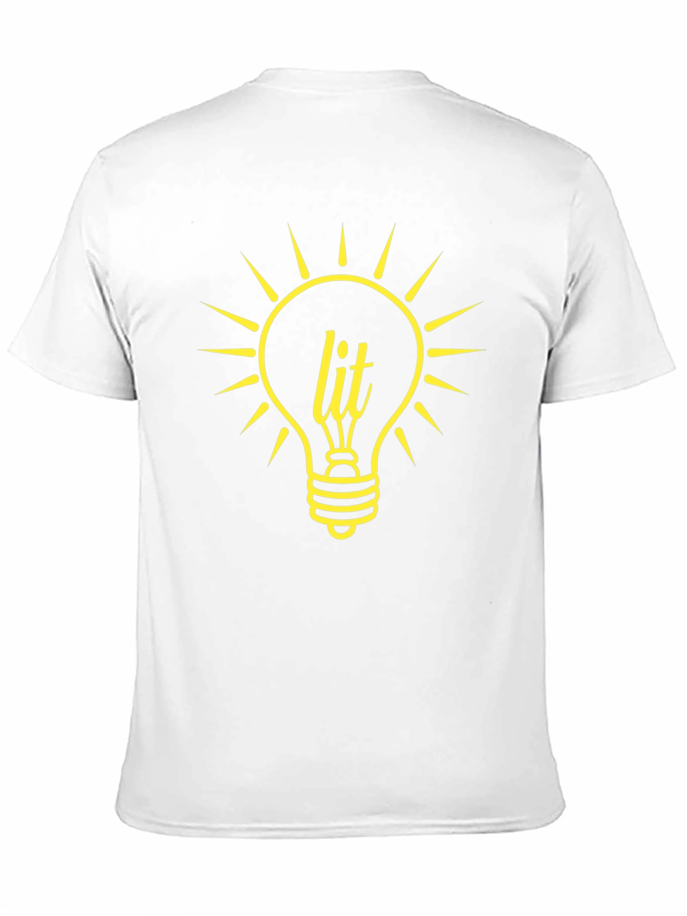 Lit Bulb Graphic T-Shirt - Trendy Black Tee
