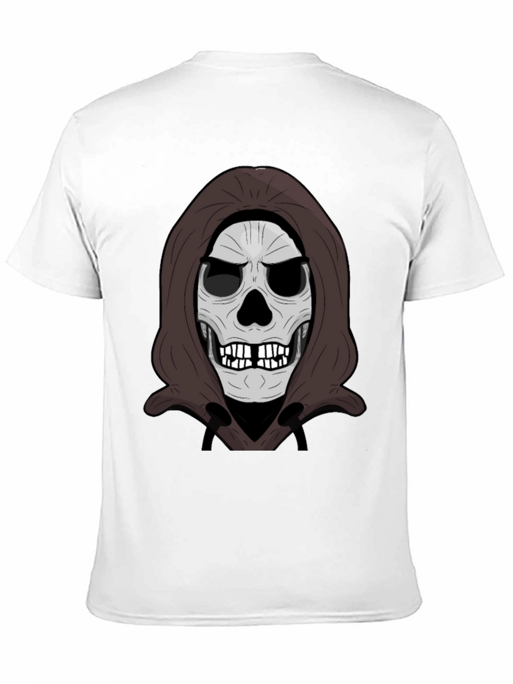 Grim Reaper Skull Graphic Black T-Shirt