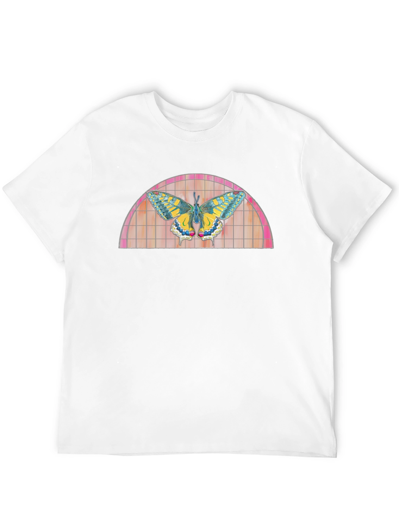 Butterfly Stained Glass Graphic T-Shirt
