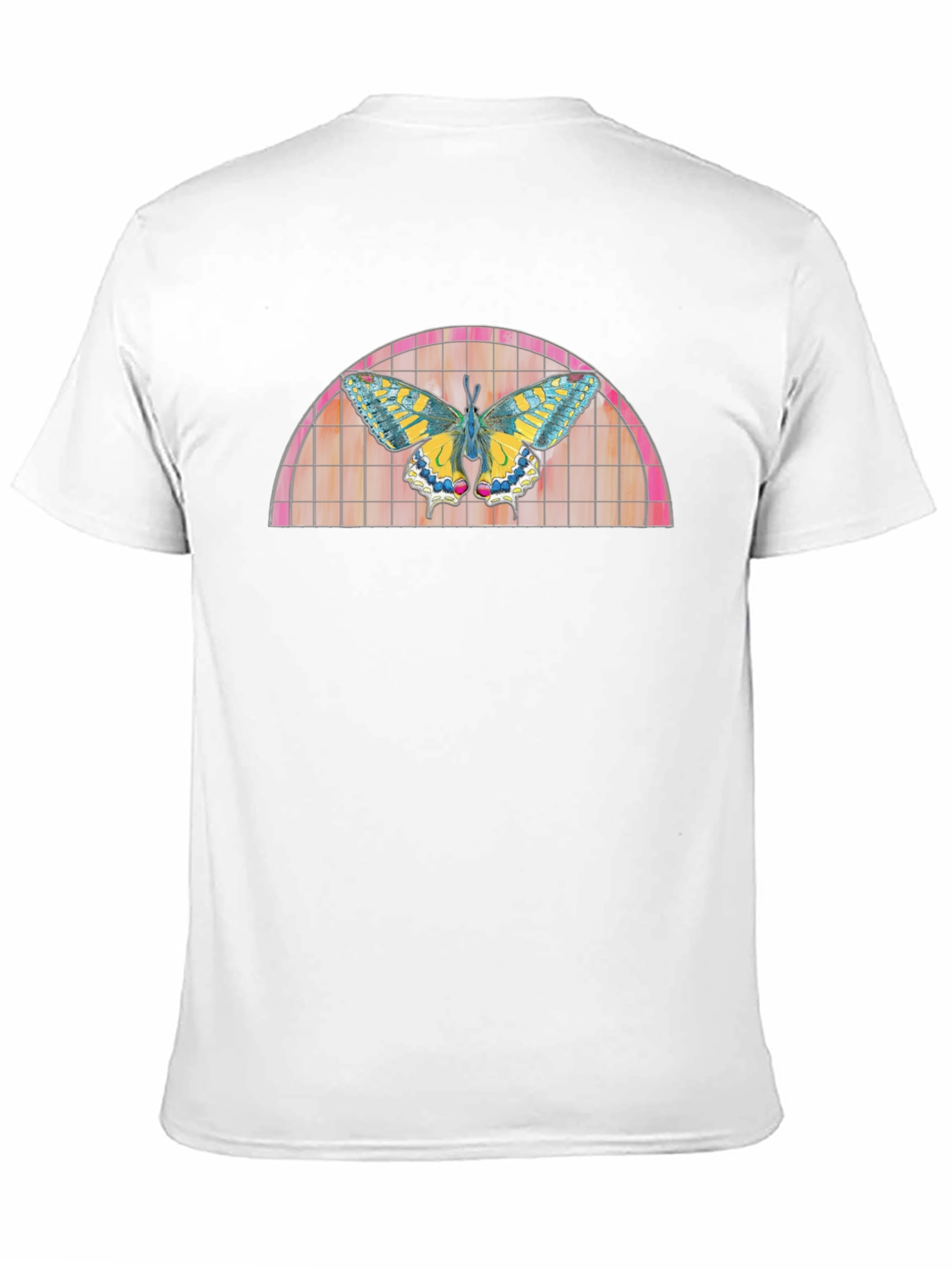 Butterfly Stained Glass Graphic T-Shirt