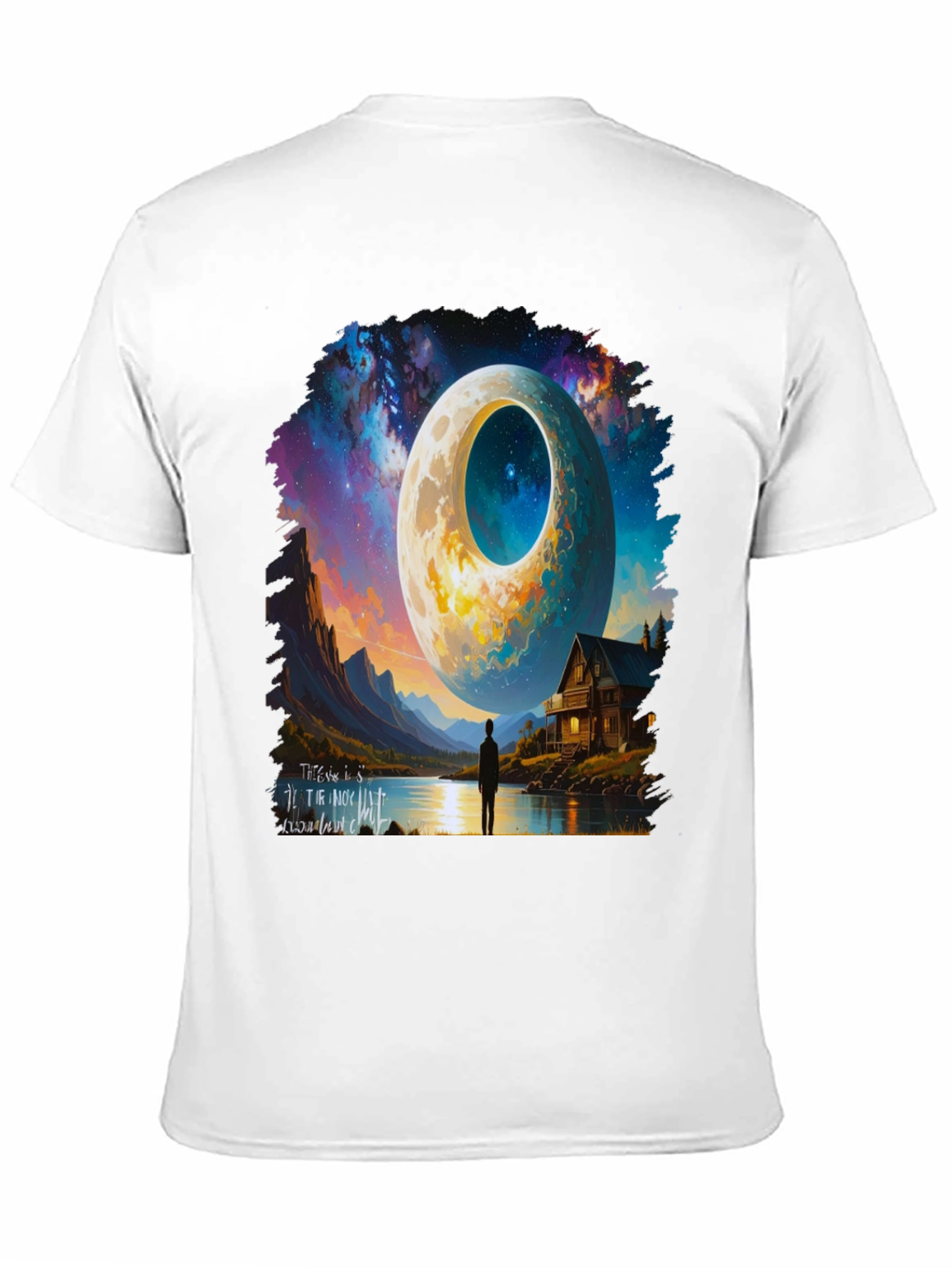 Surreal Moonscape Graphic Tee - Unique Design
