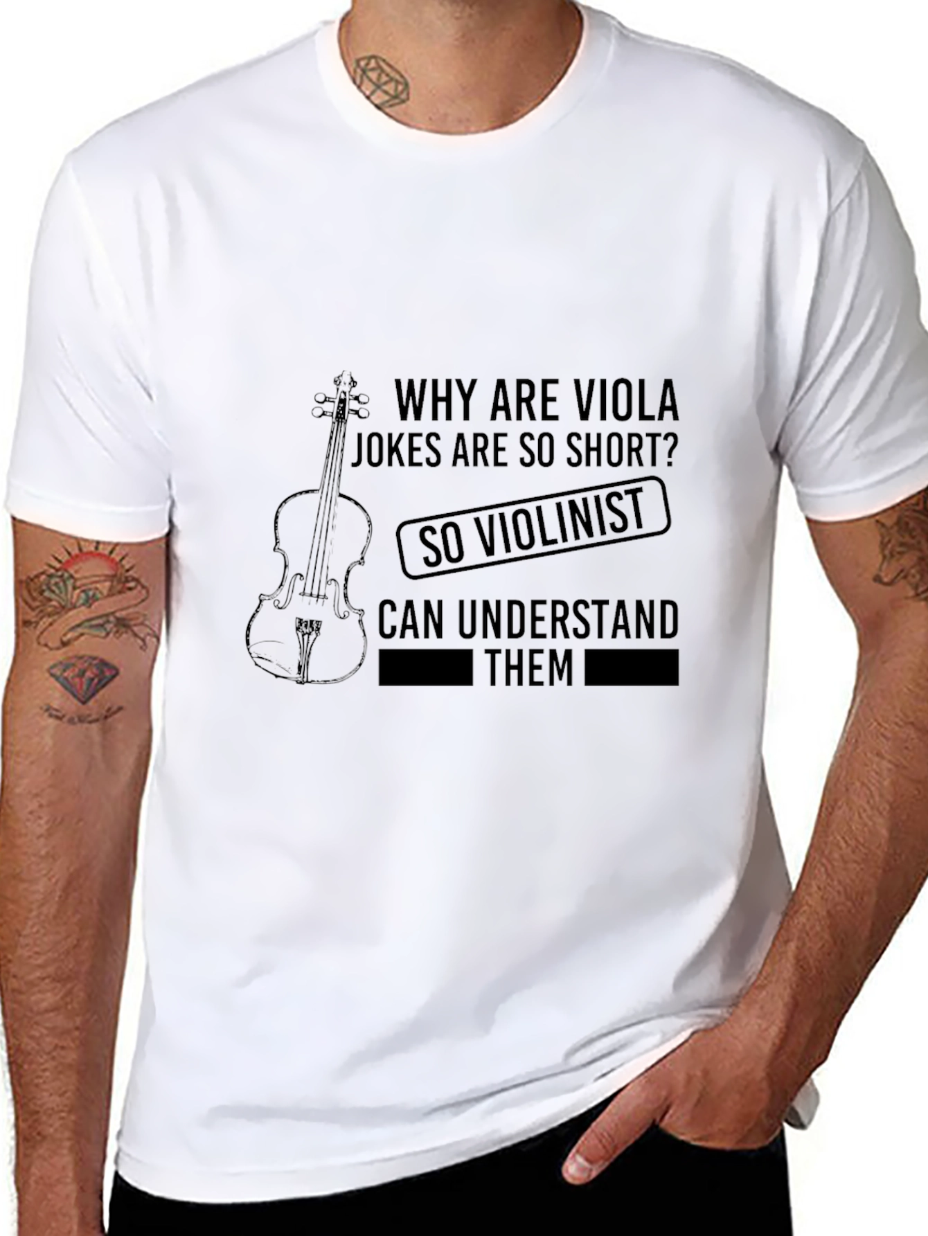 Viola Jokes Humor T-Shirt - Musician Gift