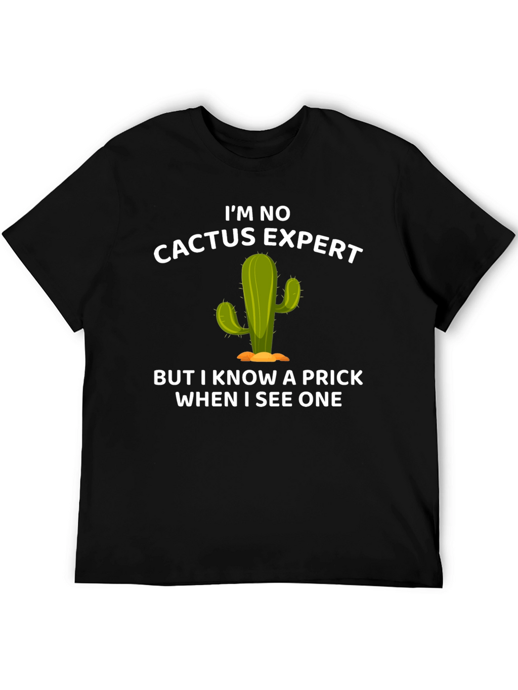 Funny Cactus Expert Graphic T-Shirt