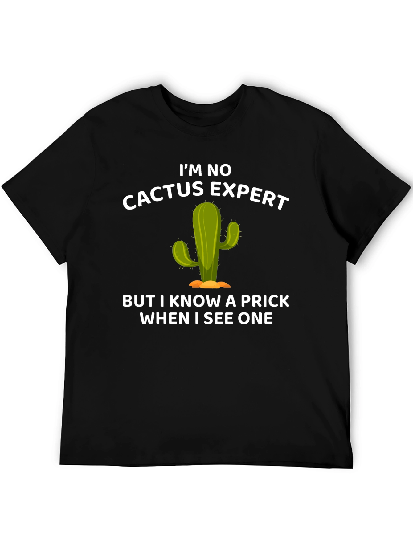 Funny Cactus Expert Graphic T-Shirt