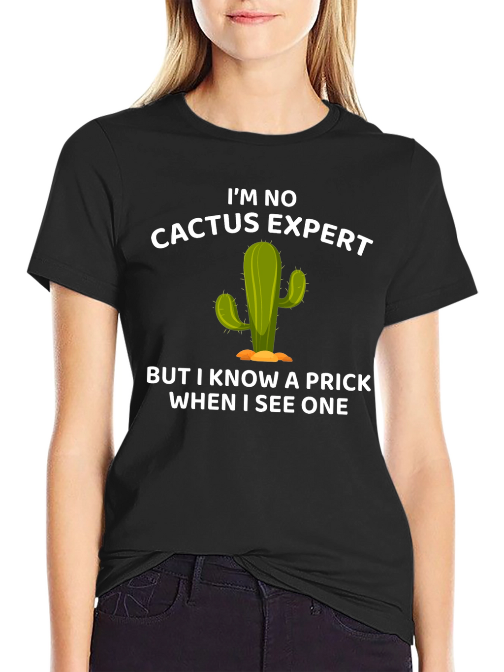 Funny Cactus Expert Graphic T-Shirt