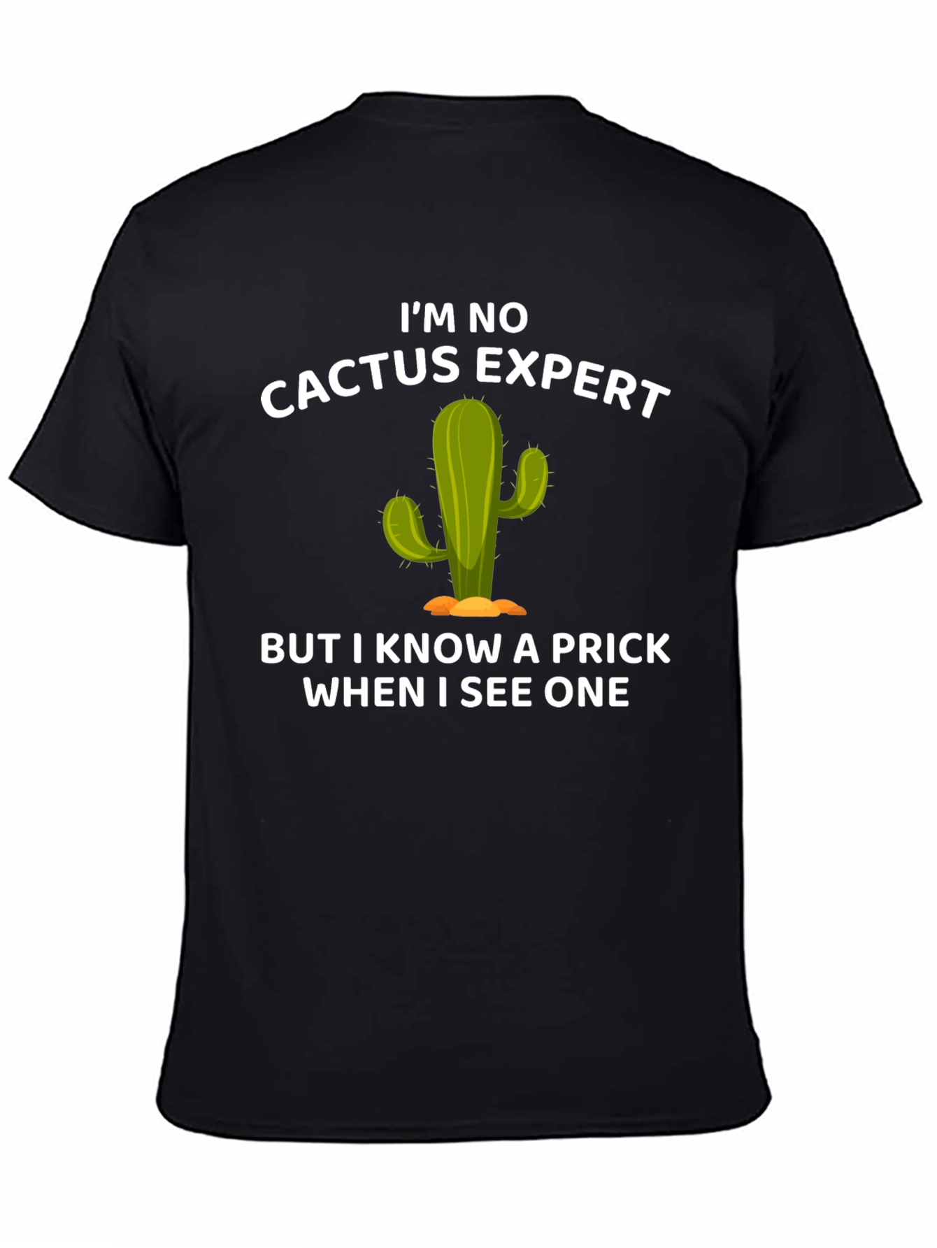 Funny Cactus Expert Graphic T-Shirt