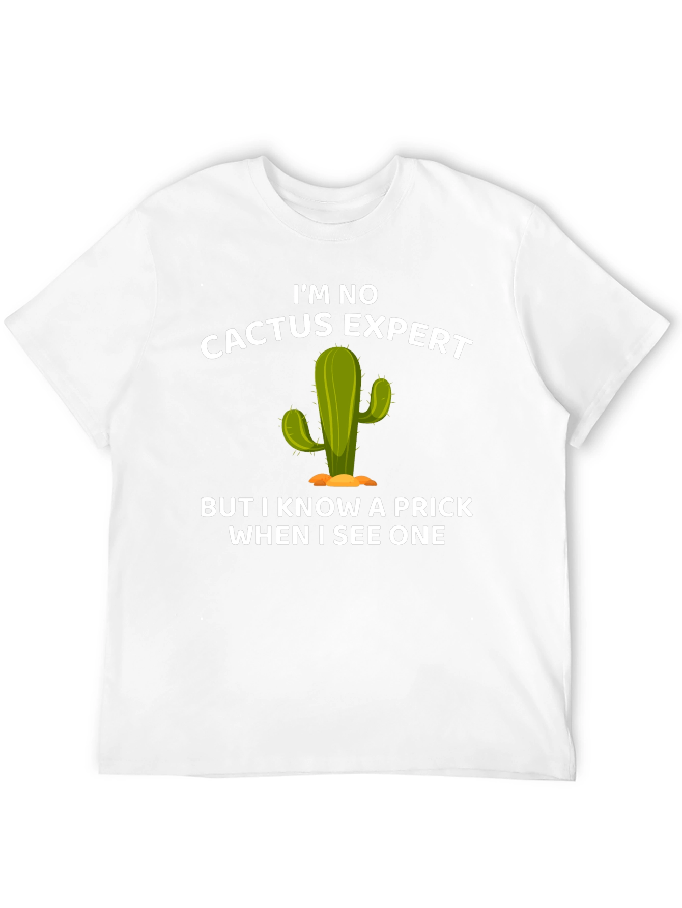 Funny Cactus Expert Graphic T-Shirt