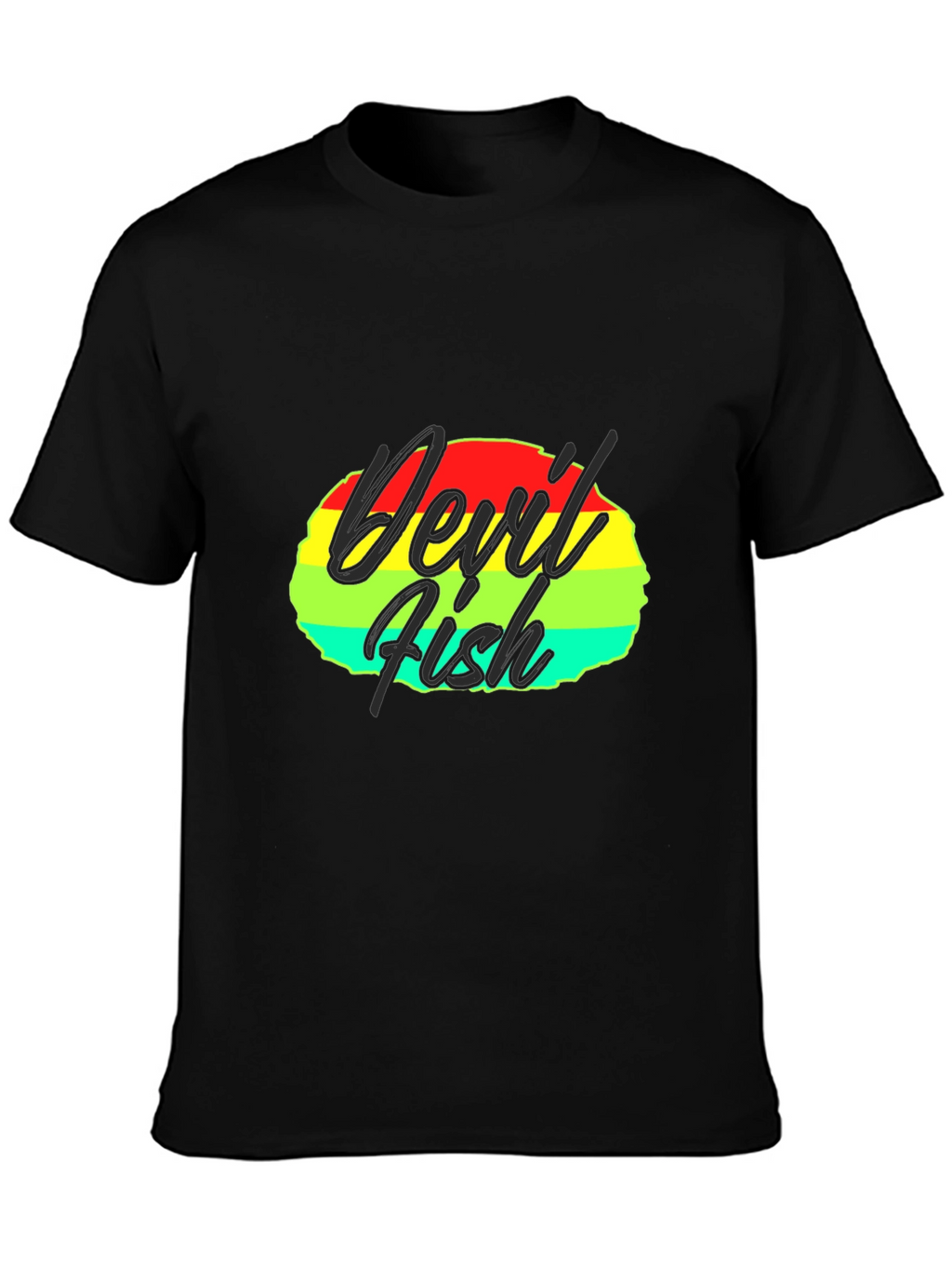 Devil Fish Graphic Tee - Retro Design
