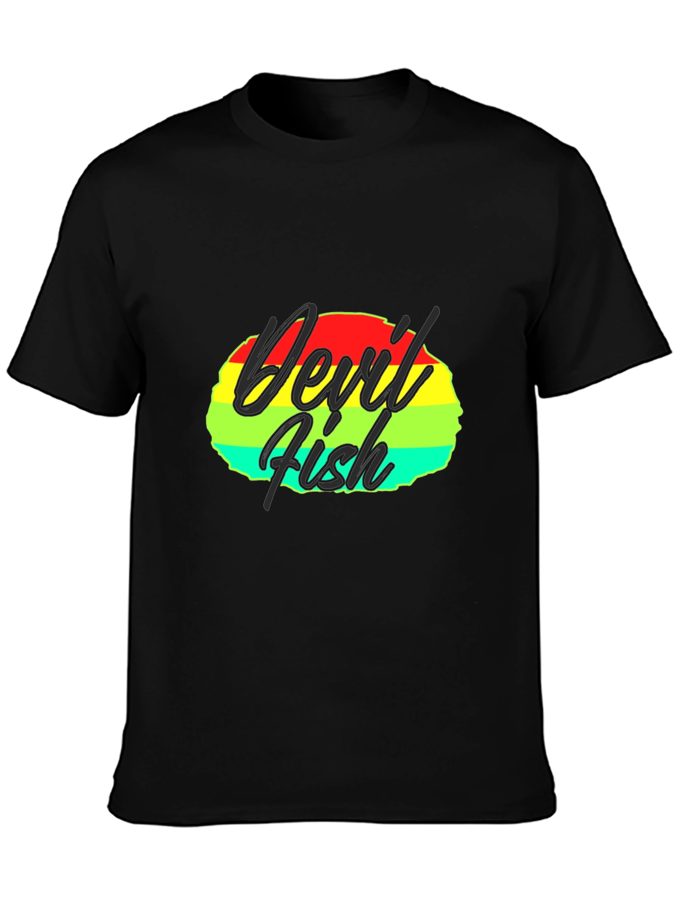 Devil Fish Graphic Tee - Retro Design
