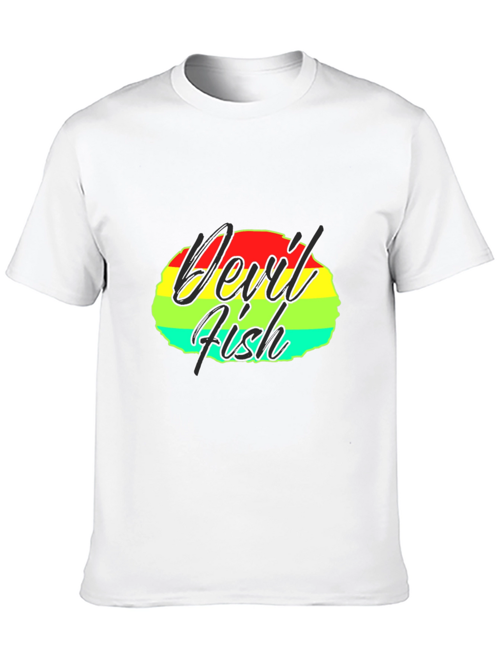 Devil Fish Graphic Tee - Retro Design