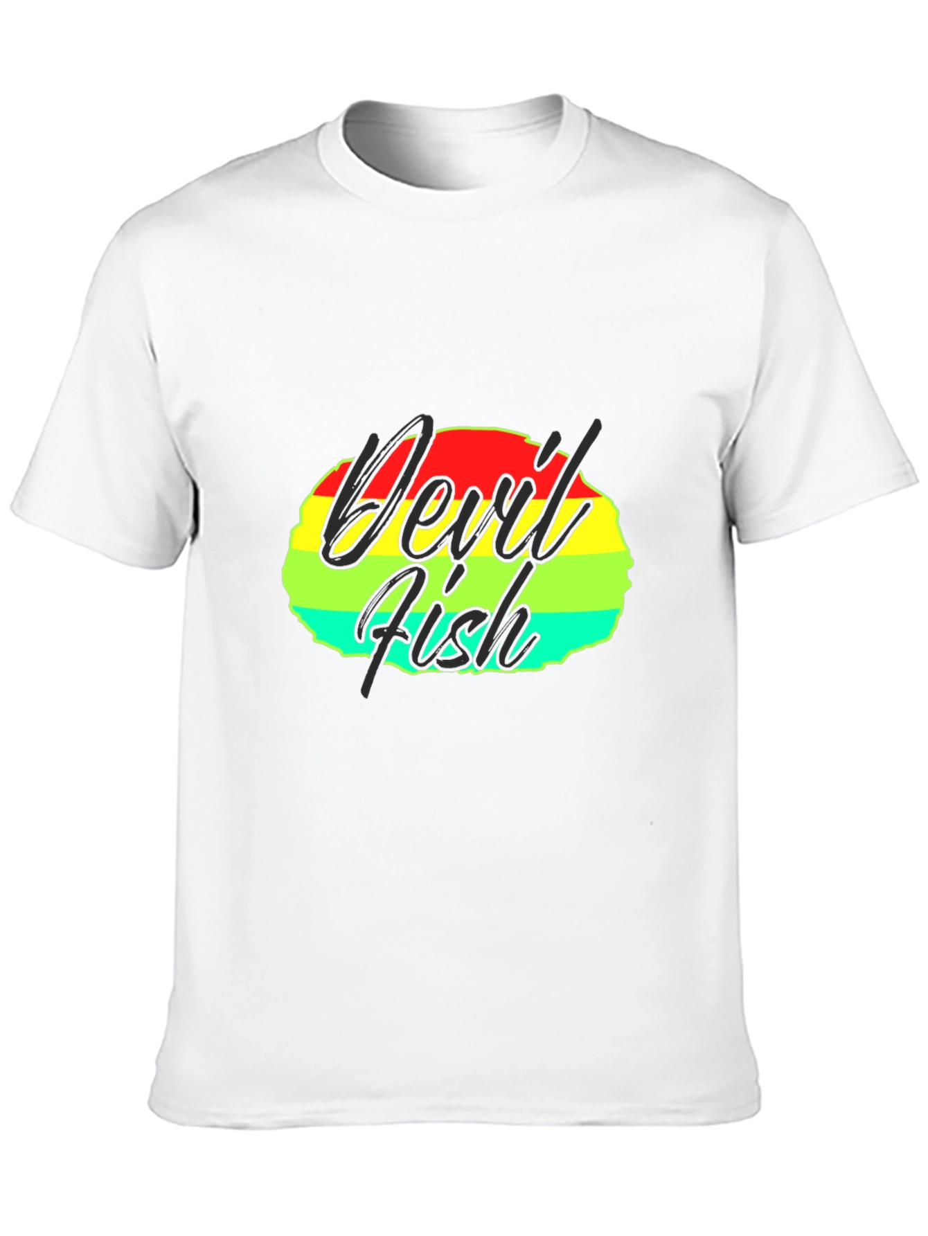 Devil Fish Graphic Tee - Retro Design