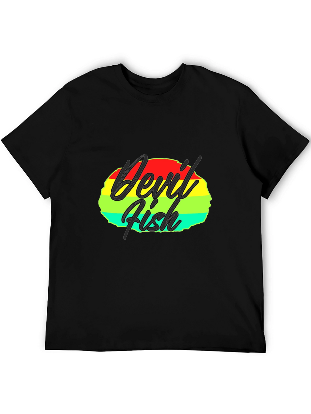 Devil Fish Graphic Tee - Retro Design
