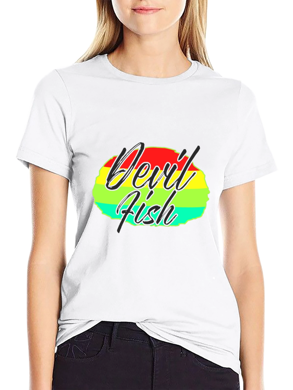 Devil Fish Graphic Tee - Retro Design