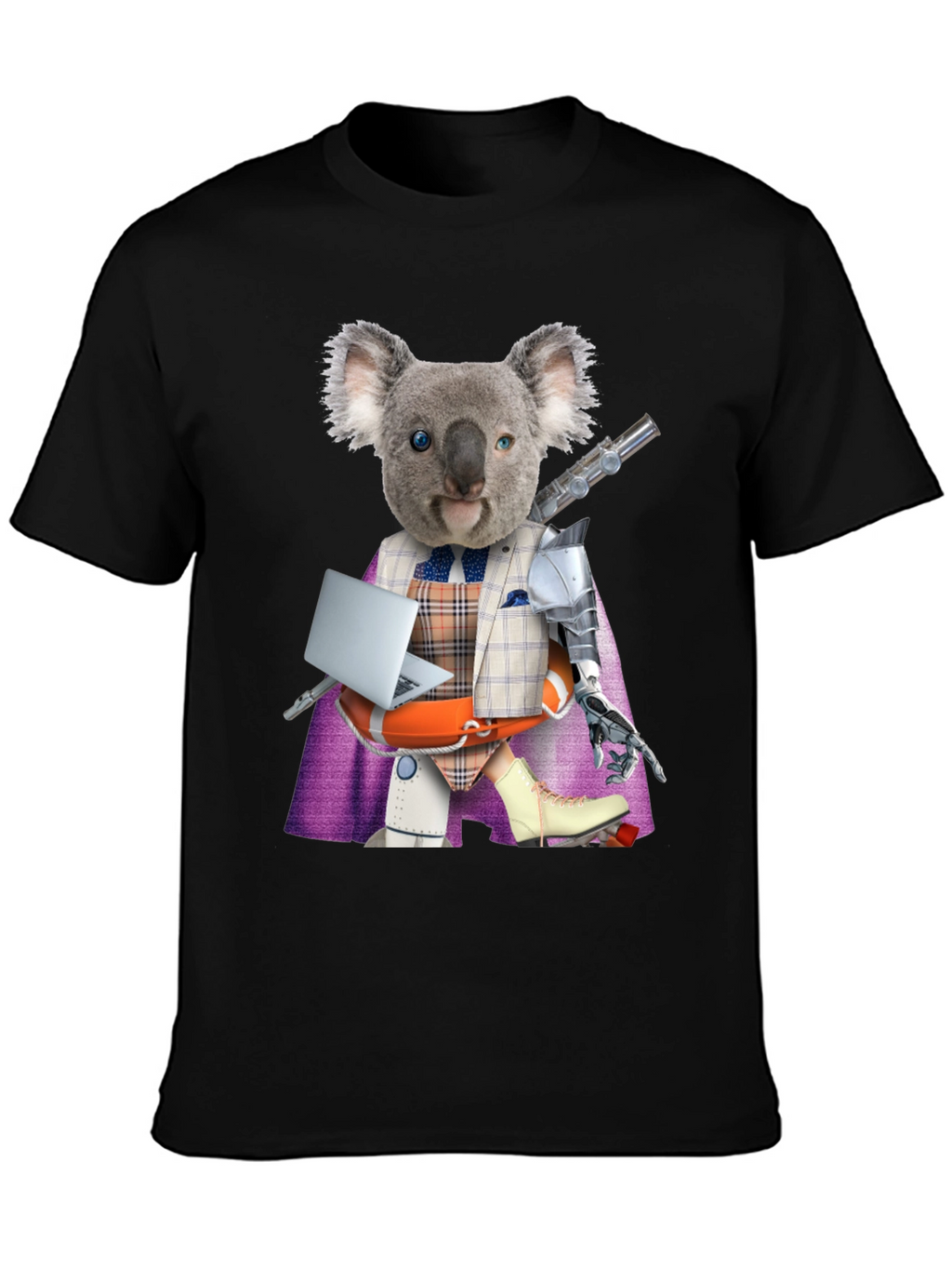 Koala Robot T-Shirt - Unique Graphic Tee