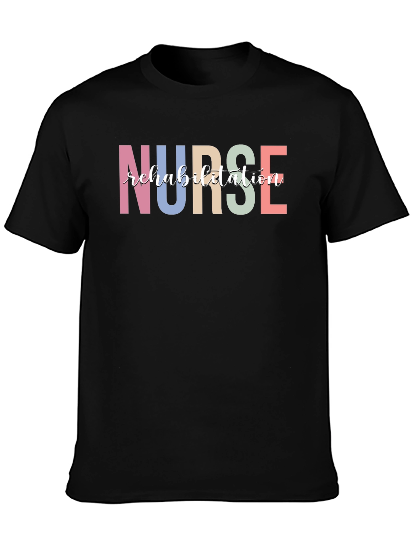 Nurse Rehabilitation Black T-Shirt