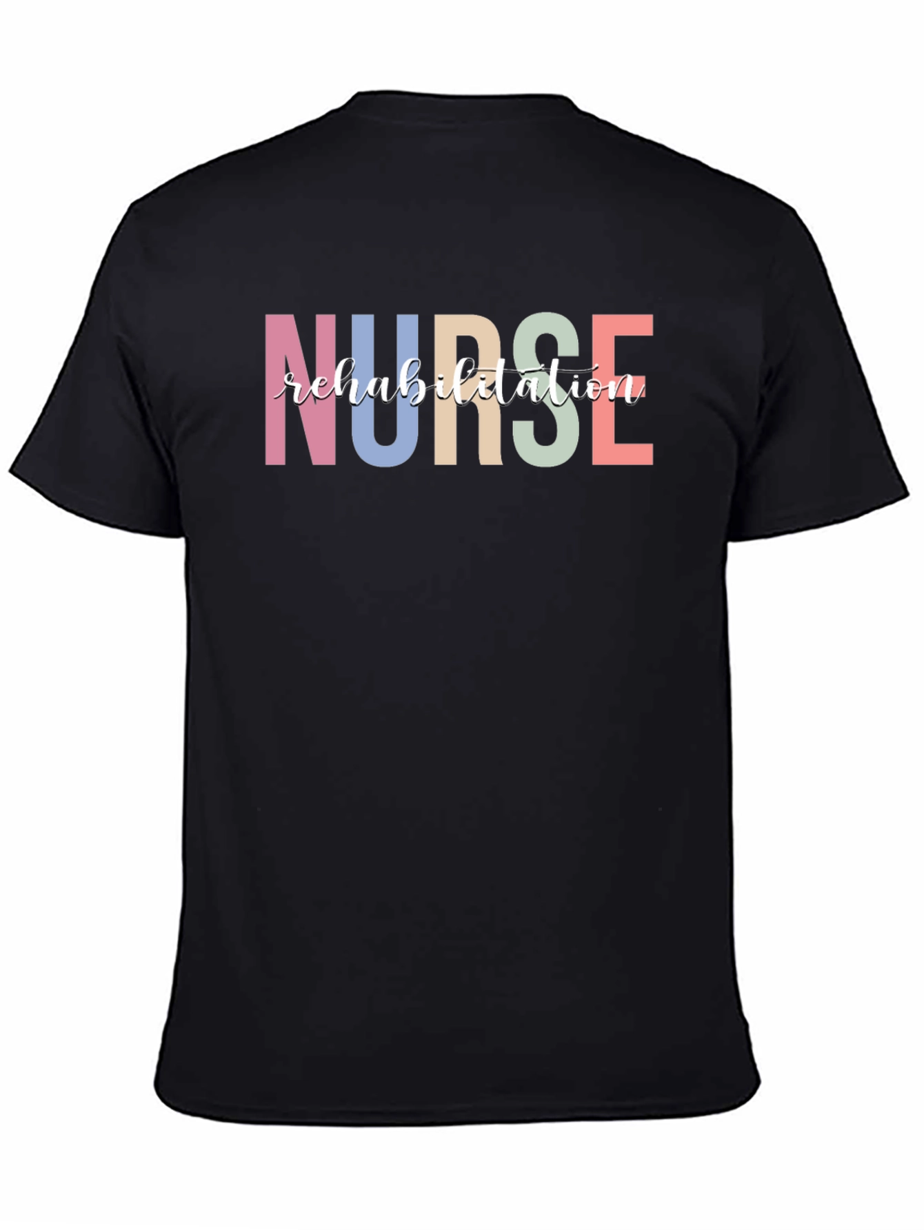 Nurse Rehabilitation Black T-Shirt