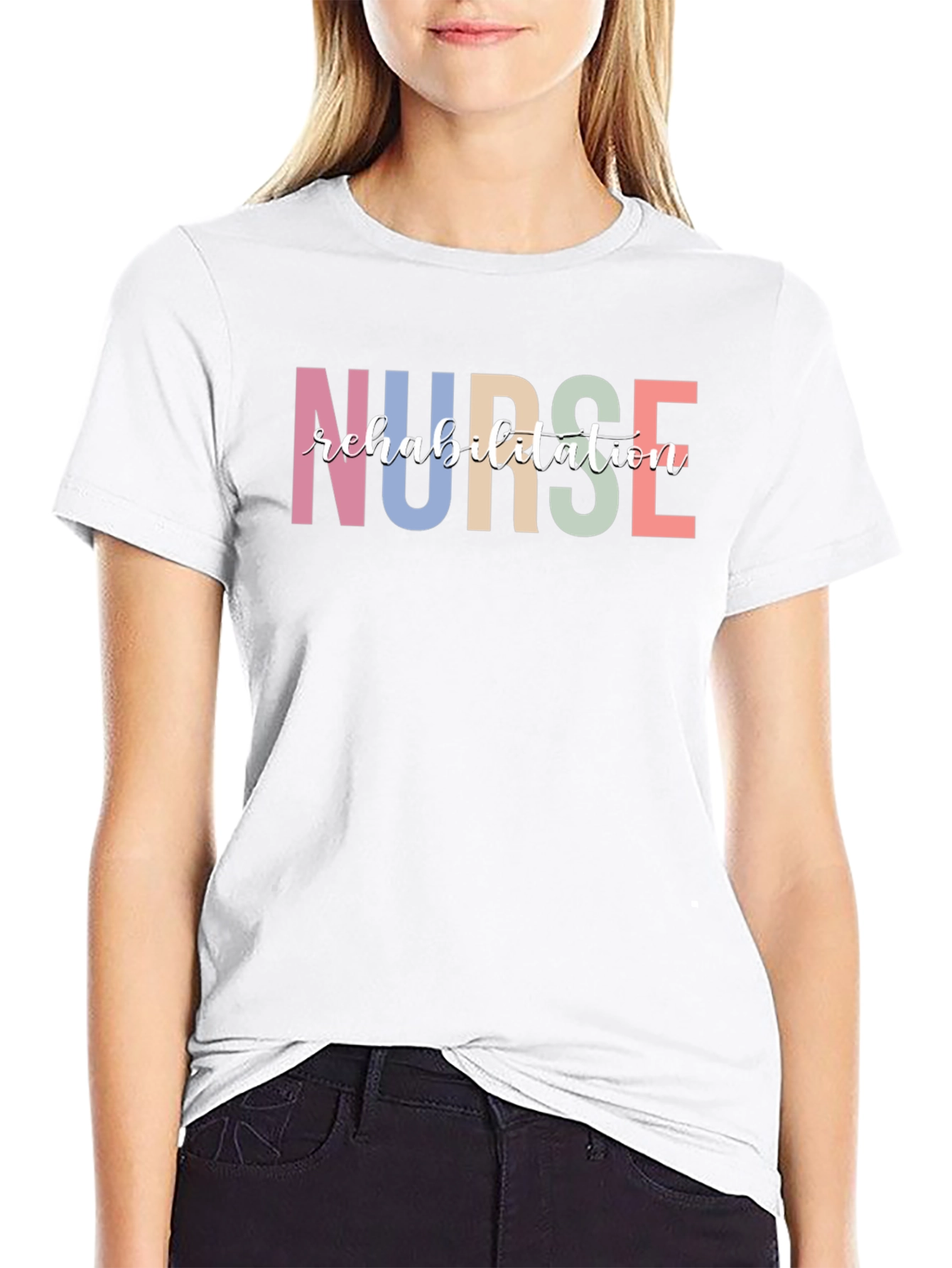 Nurse Rehabilitation Black T-Shirt