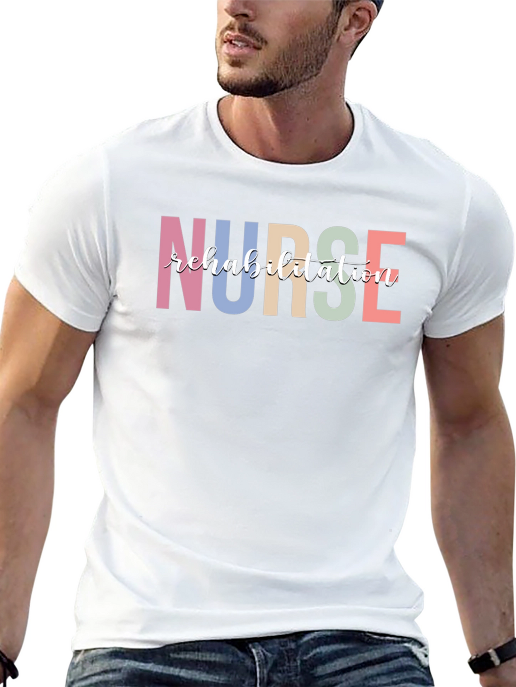Nurse Rehabilitation Black T-Shirt