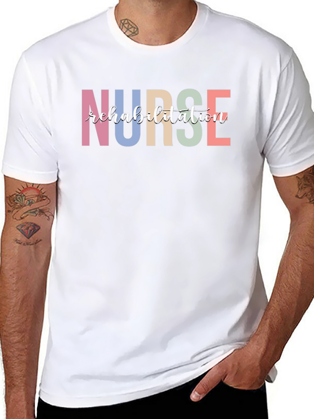 Nurse Rehabilitation Black T-Shirt