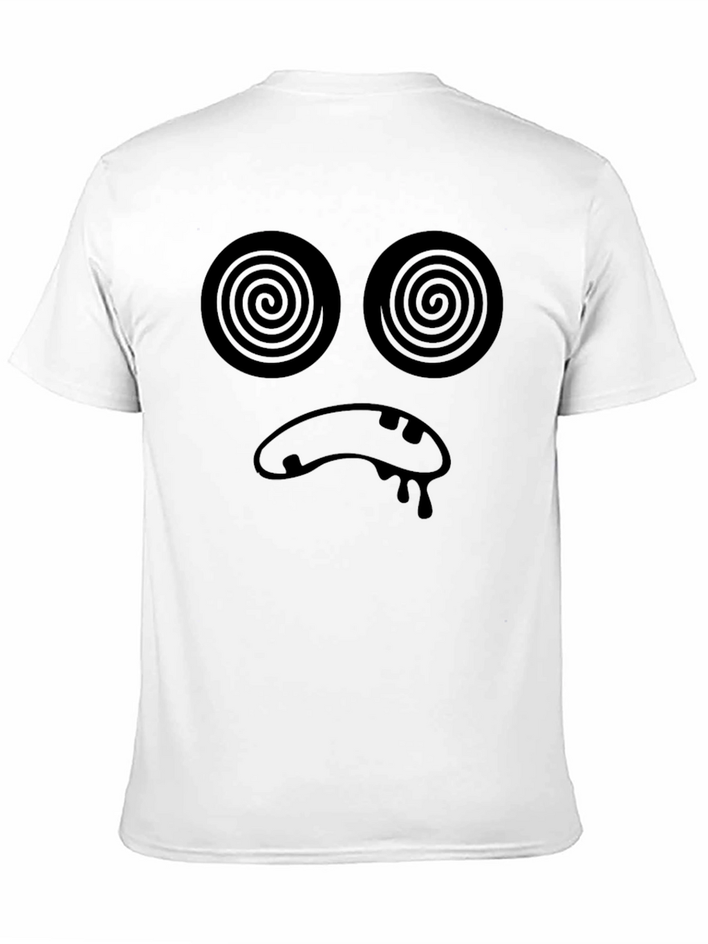 Hypnotic Face Black T-Shirt - Unique Graphic Tee