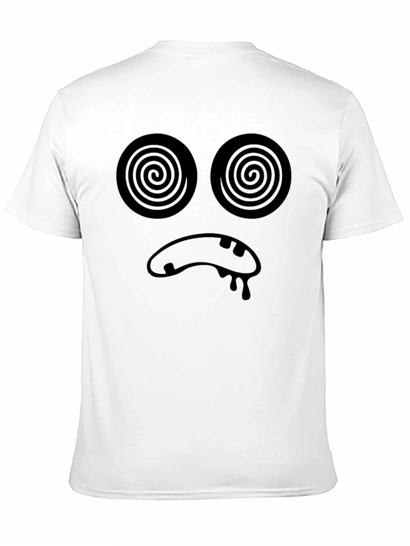 Hypnotic Face Black T-Shirt - Unique Graphic Tee