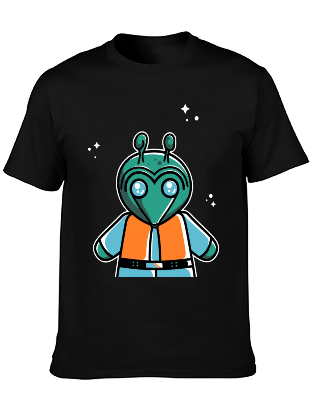 Retro Alien Cartoon Graphic T-Shirt