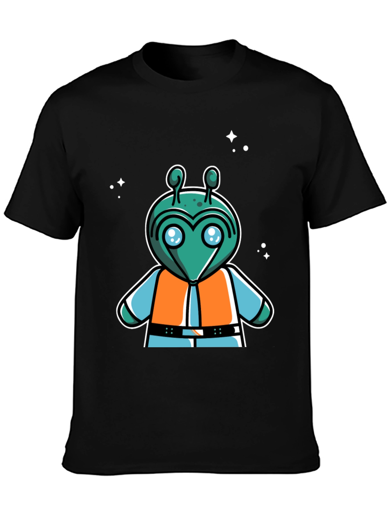 Retro Alien Cartoon Graphic T-Shirt