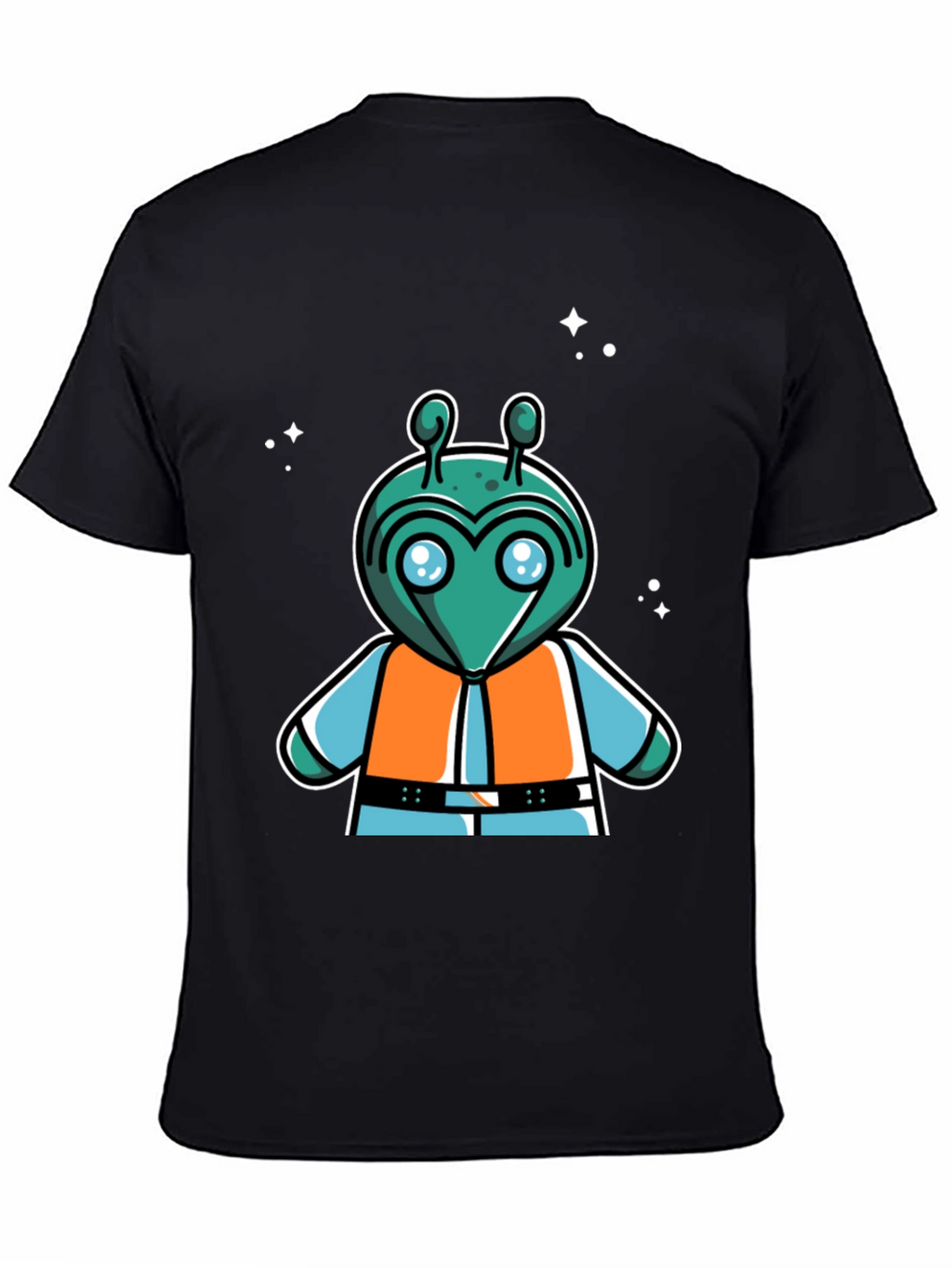 Retro Alien Cartoon Graphic T-Shirt